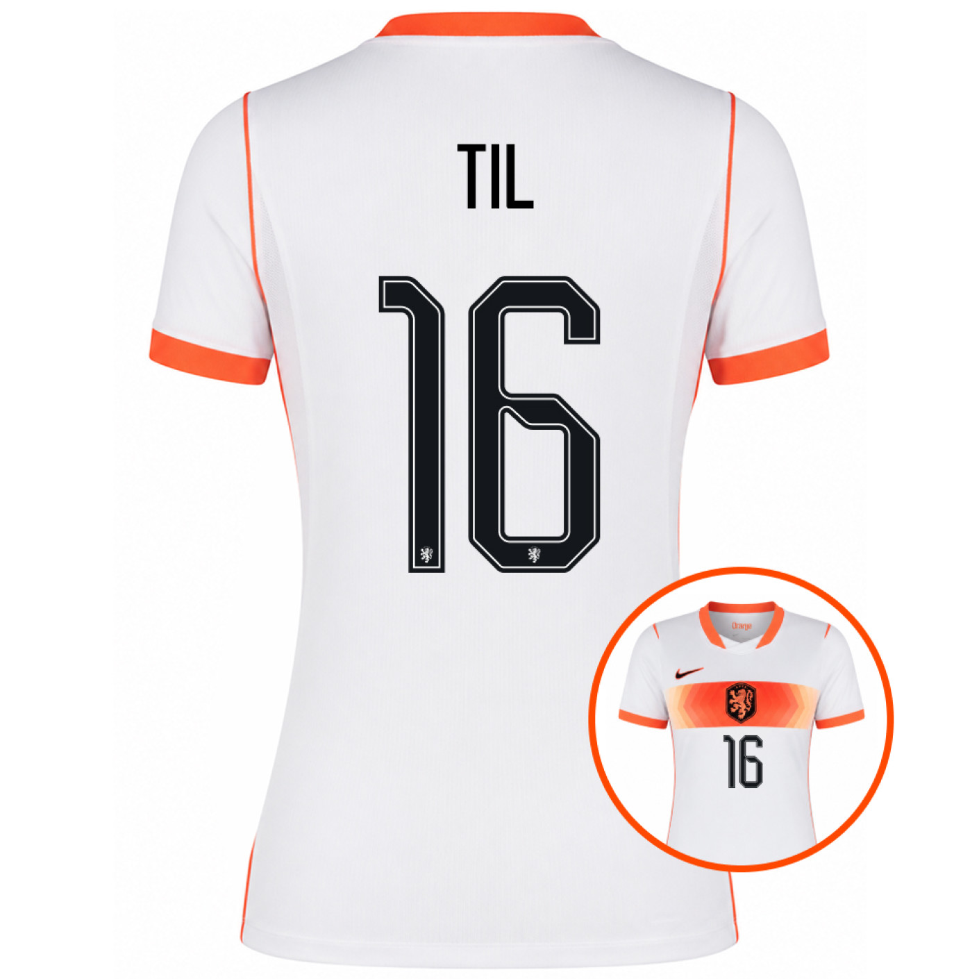 Nike Nederlands Elftal Til 16 Uitshirt 2026-2028 Dames