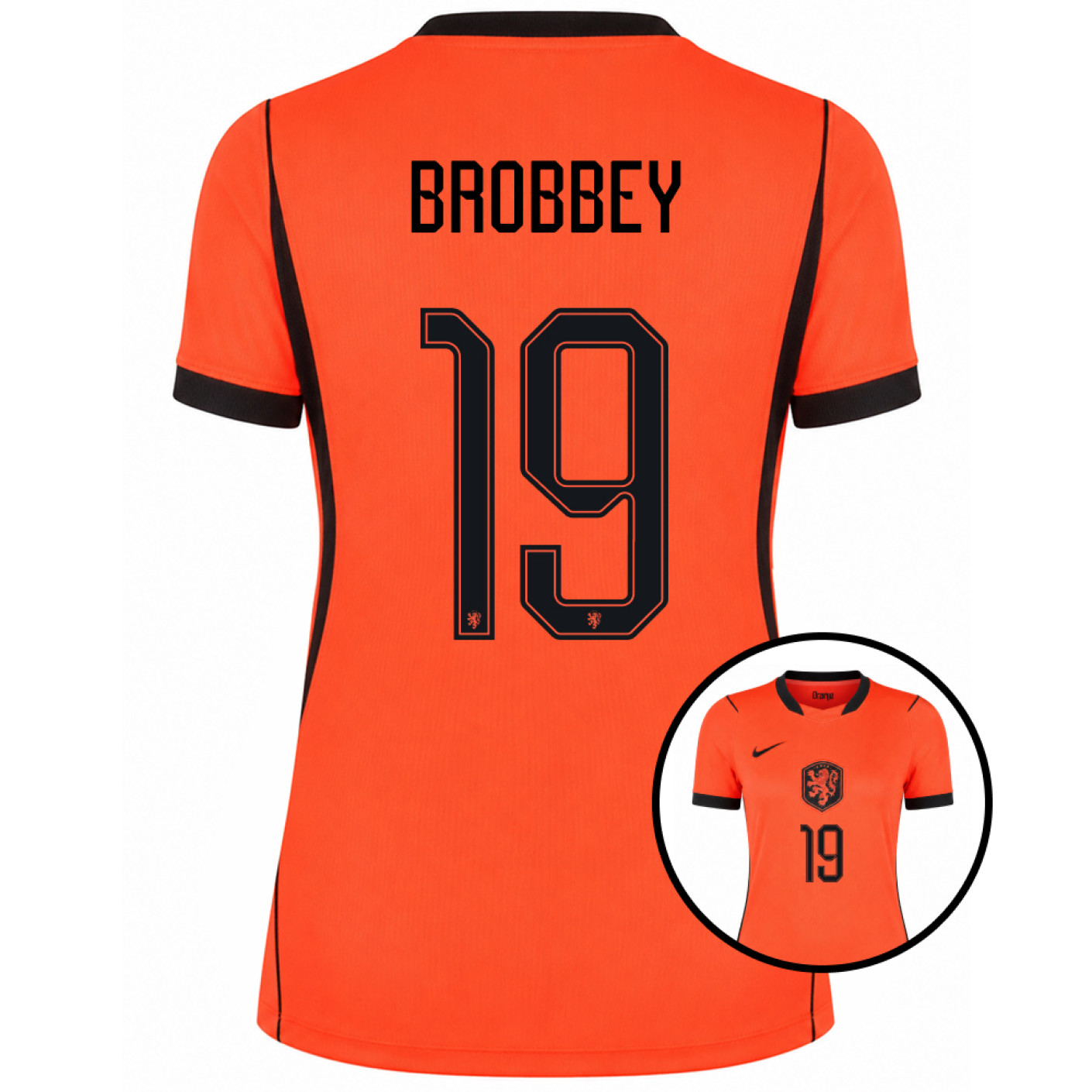 Nike Nederlands Elftal Brobbey 19 Thuisshirt 2026-2028 Dames