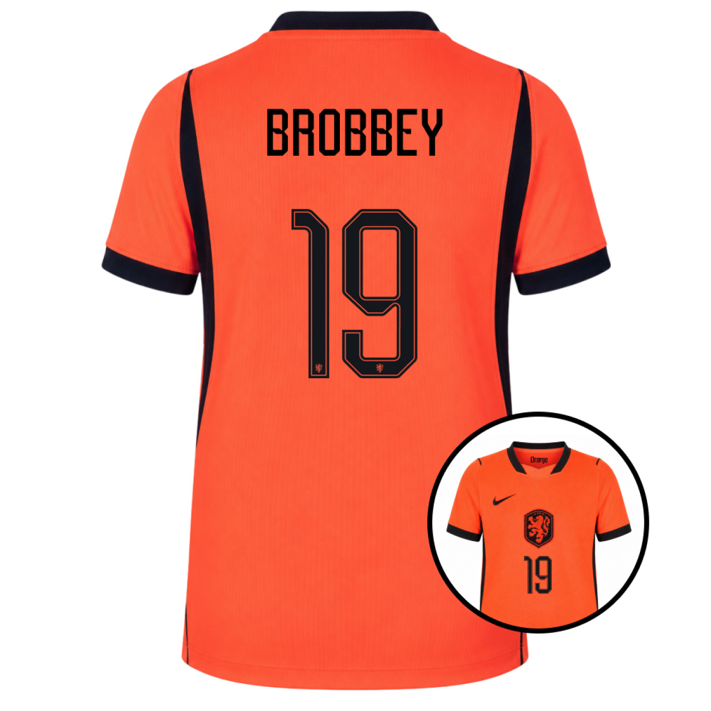 Nike Nederlands Elftal Brobbey 19 Thuisshirt 2026-2028 Kids