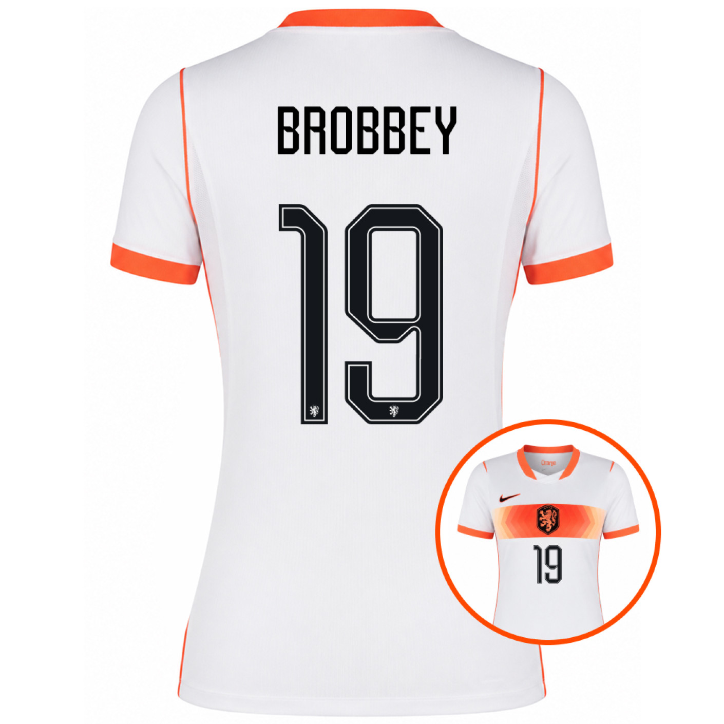 Nike Dutch Team Brobbey 19 Away Shirt 2026-2028 Women