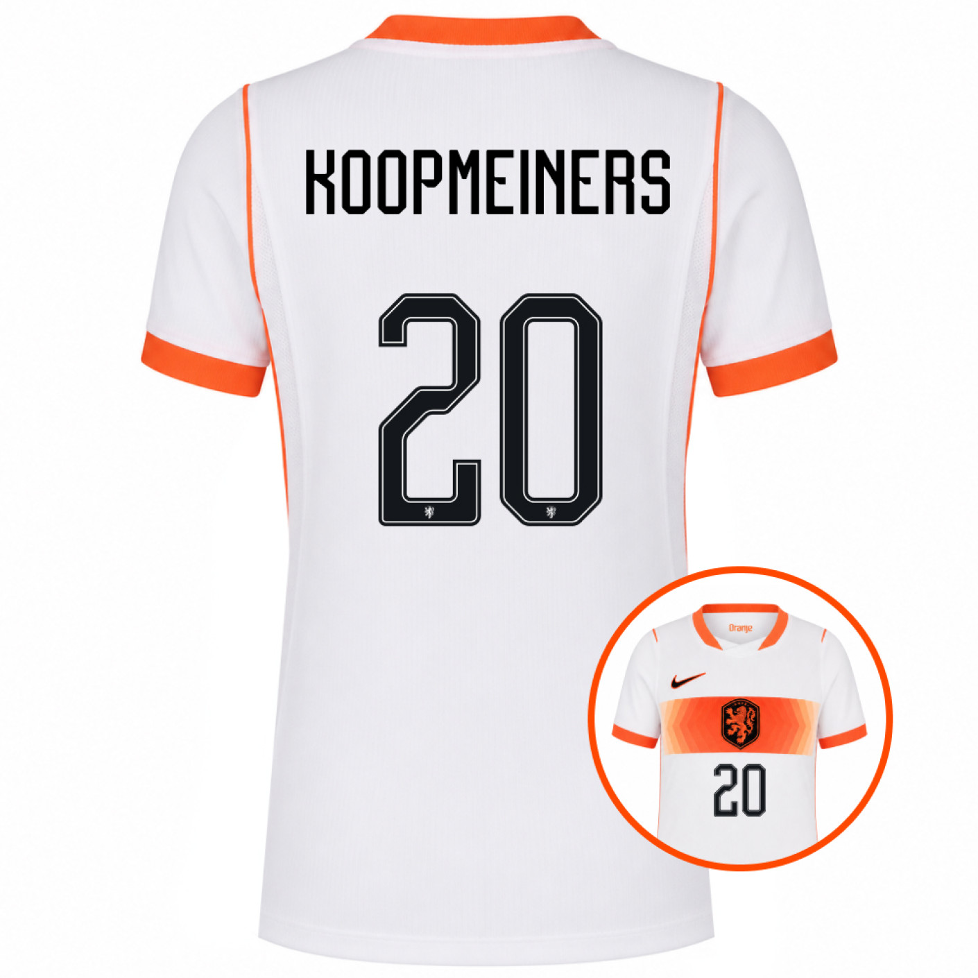 Nike Dutch Team Koopmeiners 20 Away Shirt 2026-2028 Kids