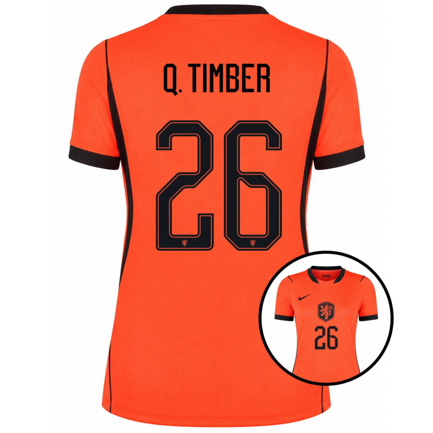 Nike Dutch Team Q. Timber 26 Home Shirt 2026-2028 Women