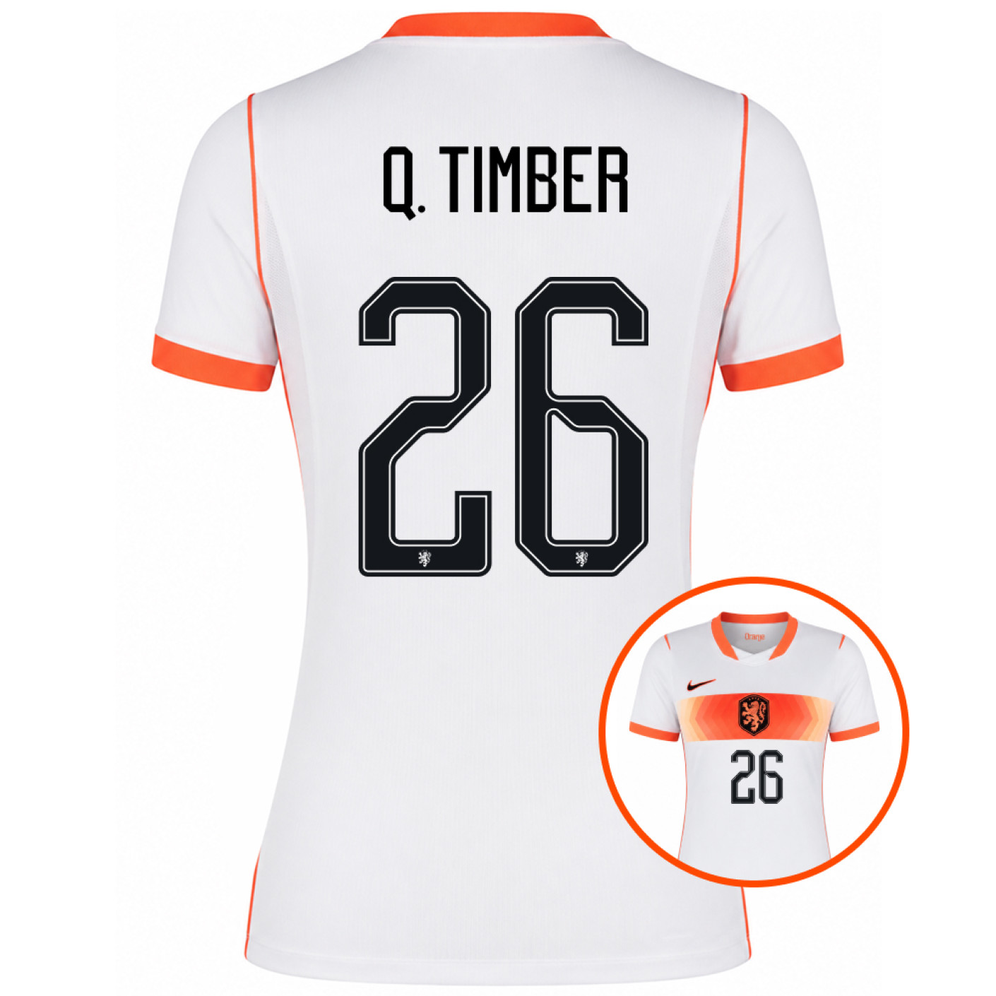 Nike Dutch Team Q. Timber 26 Away Shirt 2026-2028 Women