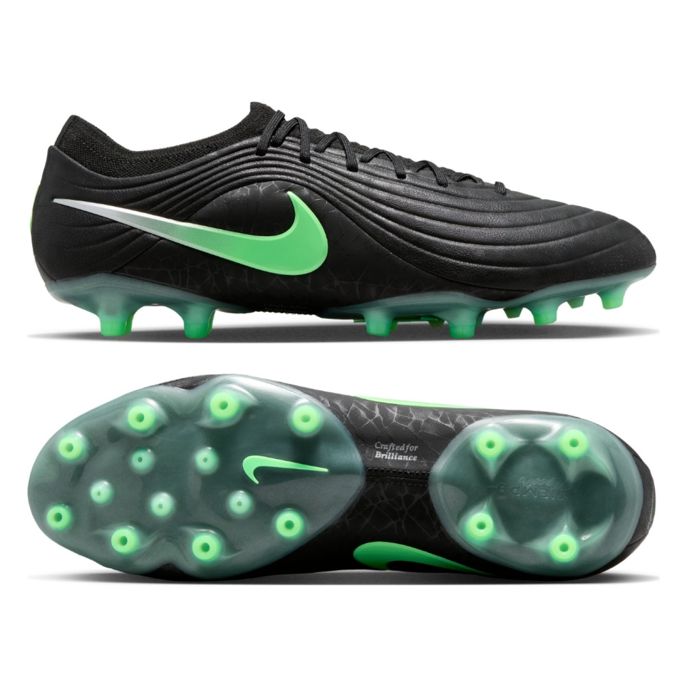 Nike Tiempo Maestro Elite (AG) Kunstgras Voetbalschoenen Zwart Felgroen Zilvergrijs