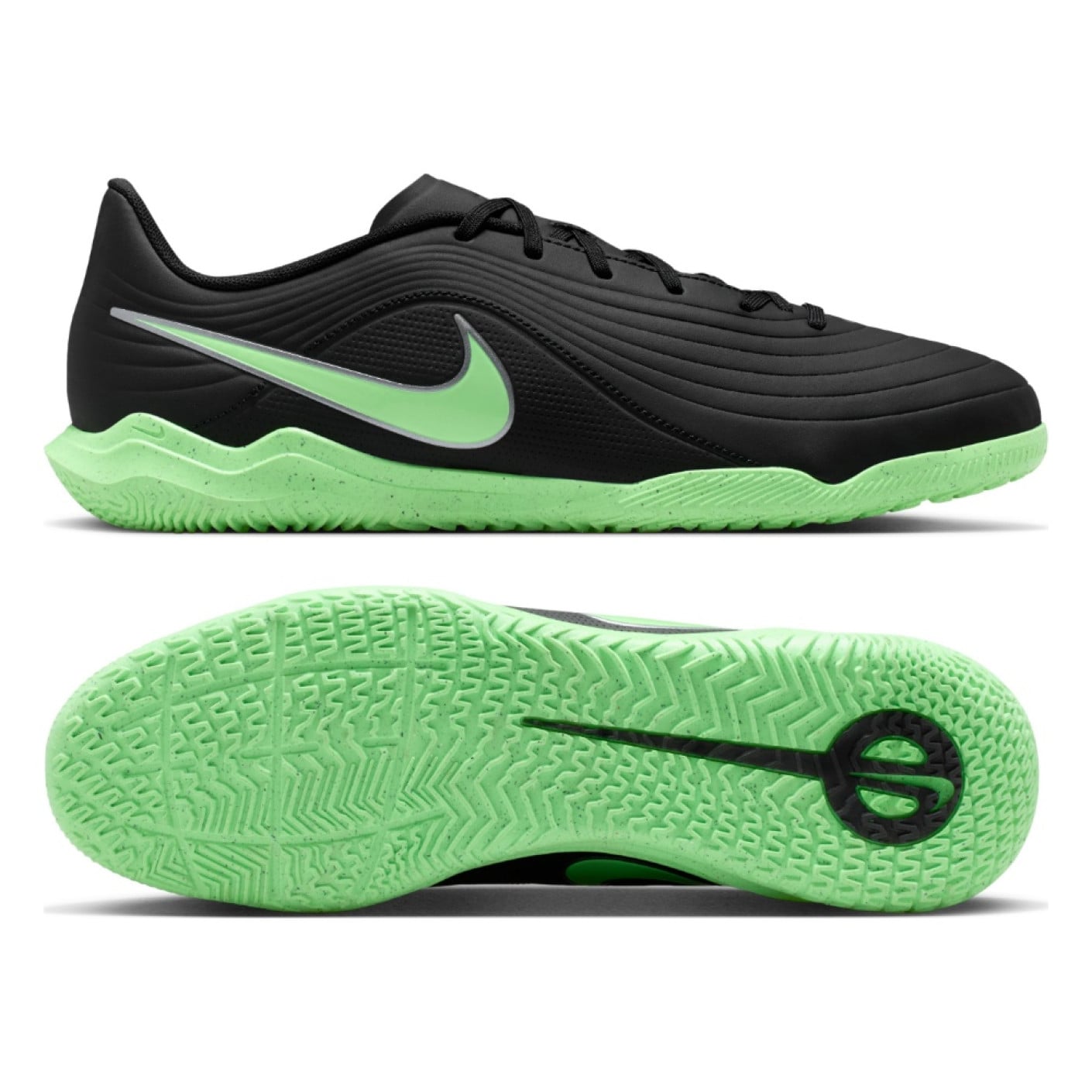 Nike Tiempo Maestro Club (IN) Indoor Football Boots Black Bright Green Silver Grey