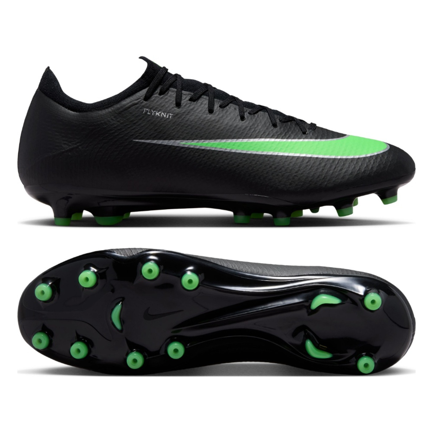 Nike Mercurial Vapor 17 Pro (AG) Artificial Grass Football Boots Black Bright Green Silver Grey