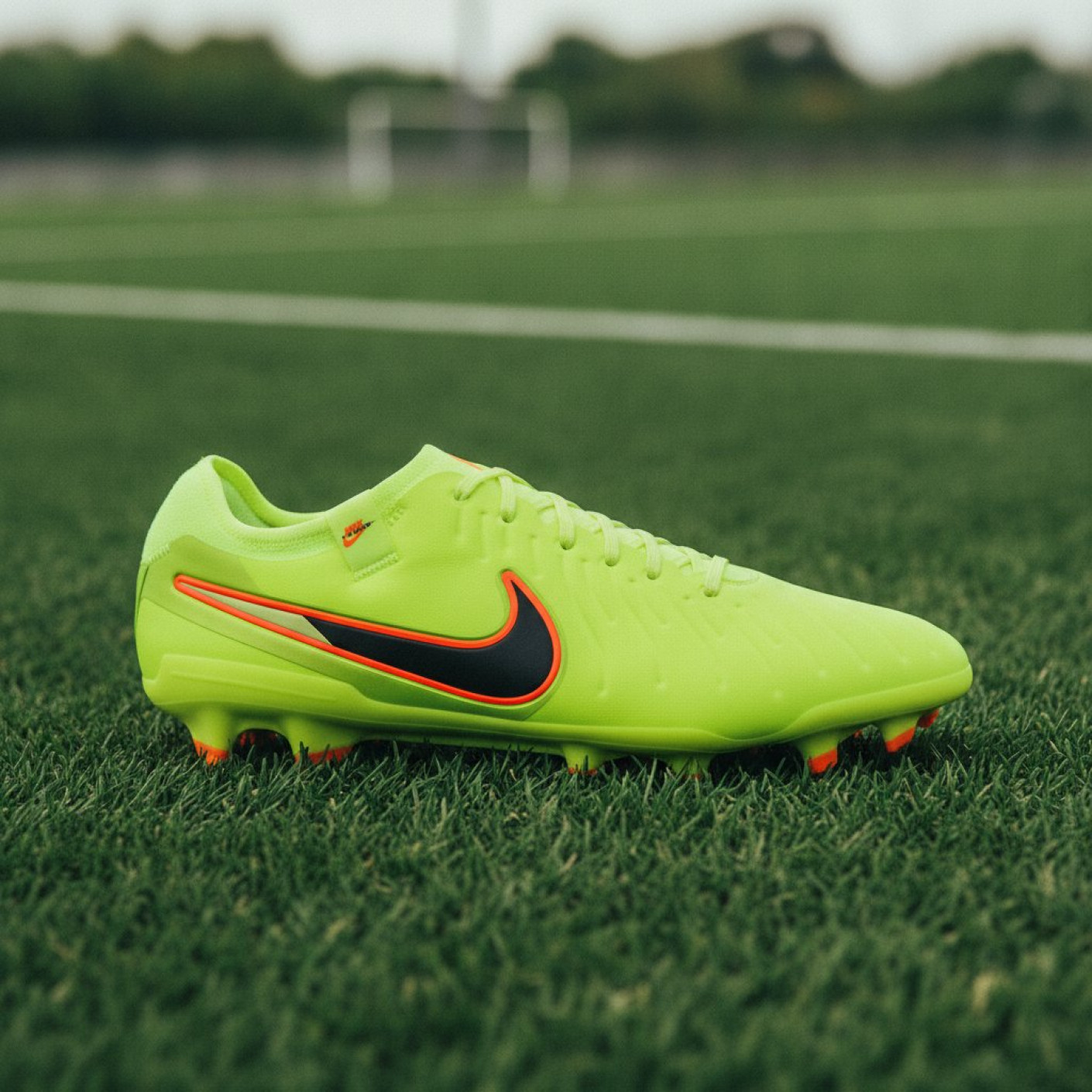 Nike Tiempo Legend Pro 10 Gras Football Boots (FG) Neon Yellow