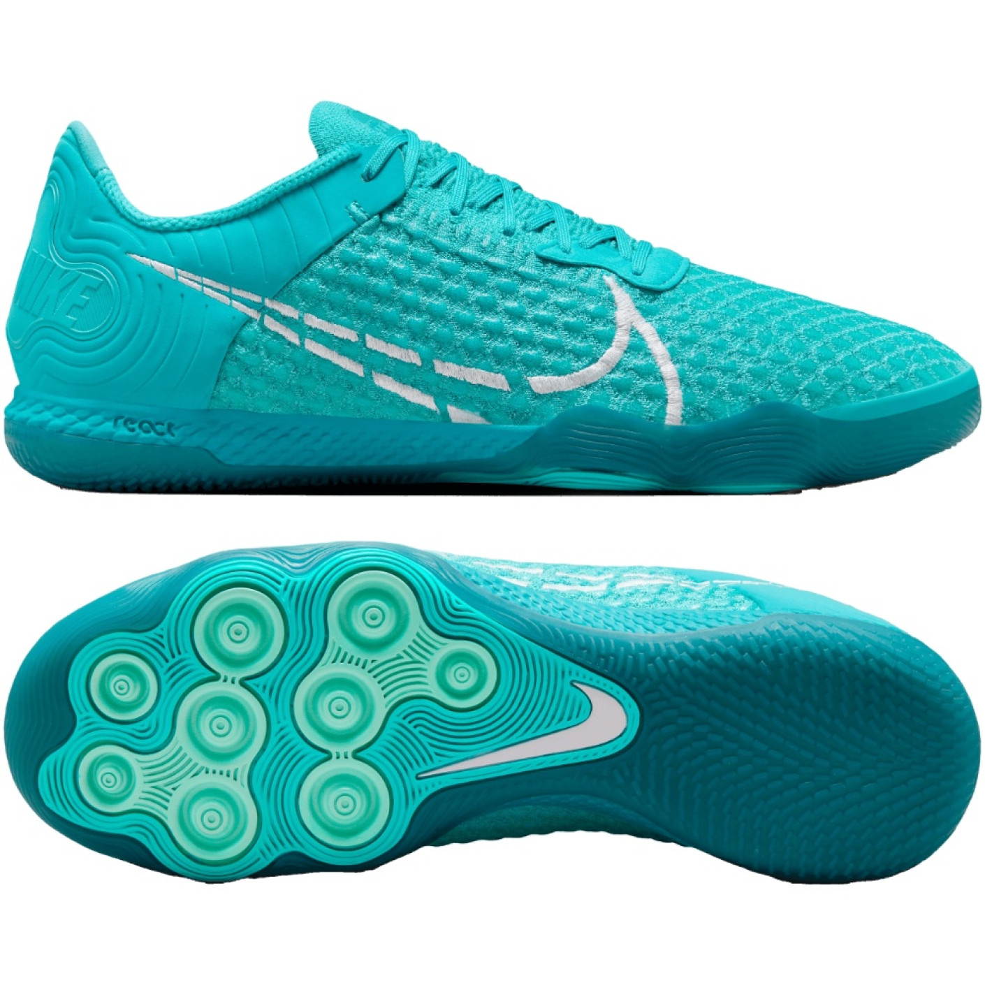 NIKE react GATO 27cm 美品 Nike React Gato (IN) Turquoise White Indoor Football Shoes