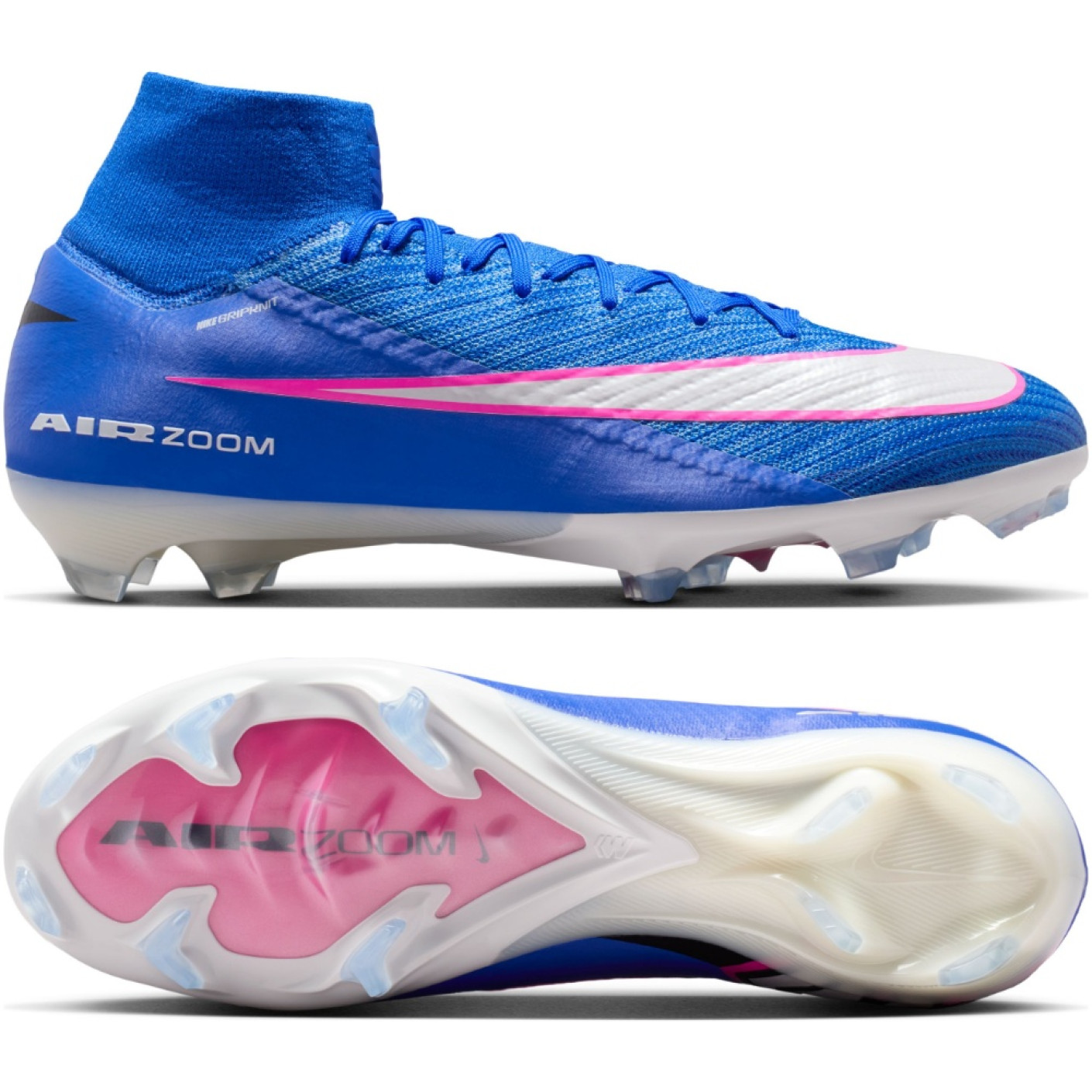 Nike Zoom Mercurial Superfly Elite 10 Grass Football Boots (FG) Blue White Hot Pink