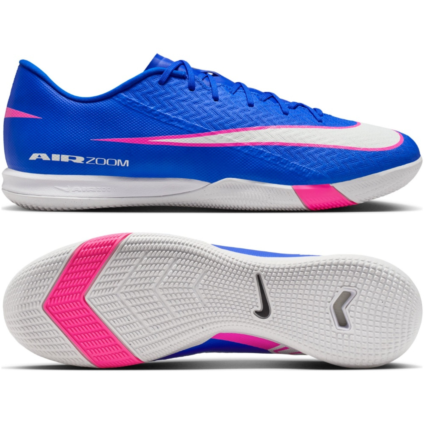 Nike Zoom Mercurial Academy Vapor 16 Zaalvoetbalschoenen (IN) Blauw Wit Felroze