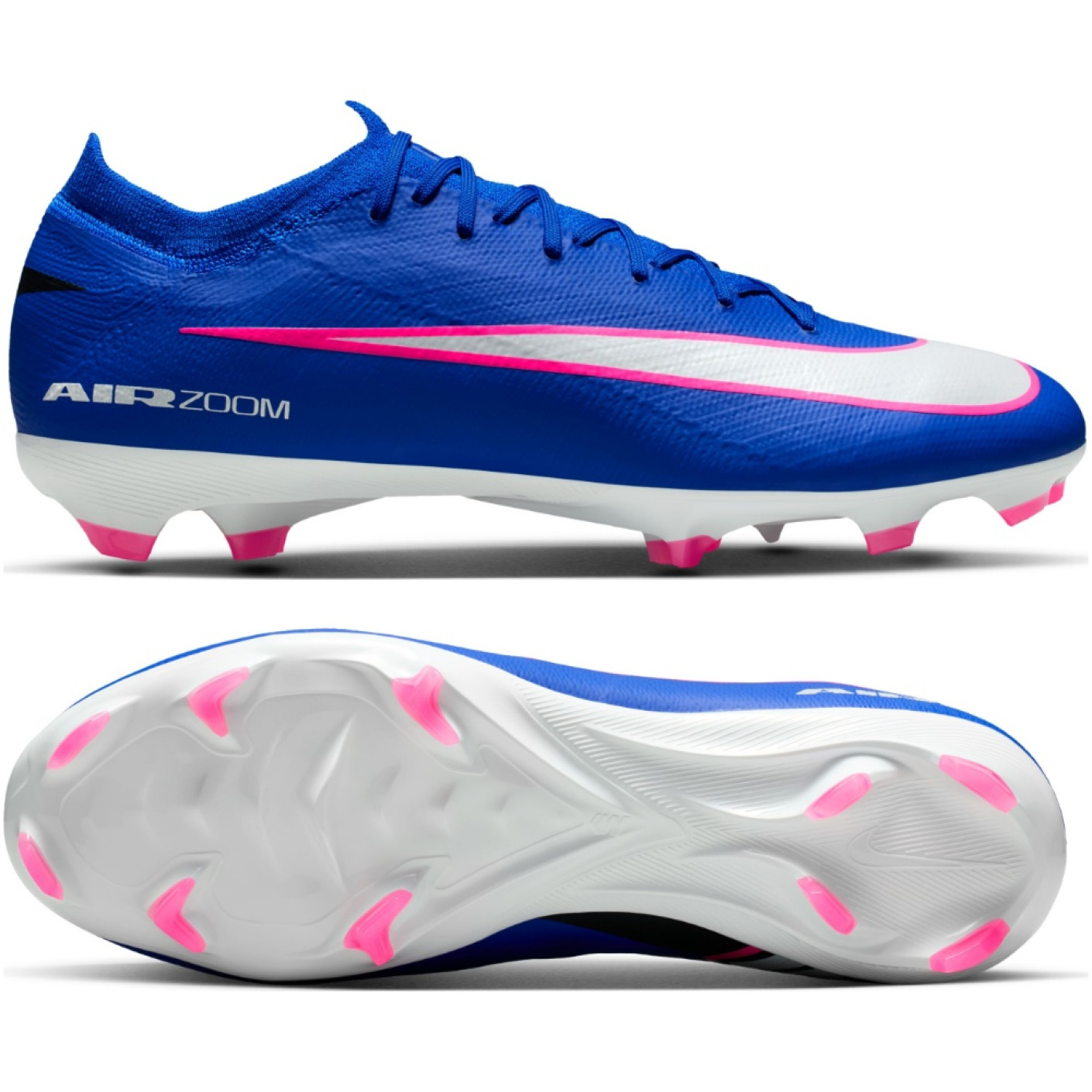 Nike Zoom Mercurial Pro Vapor 16 Gras Voetbalschoenen (FG) Blauw Wit Felroze