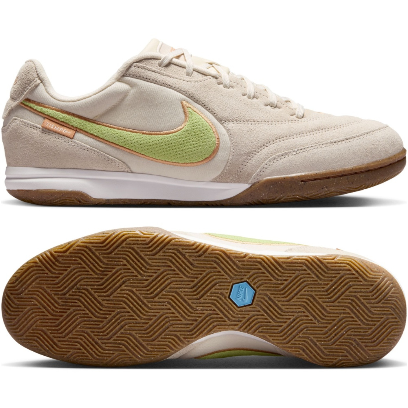 Nike Tiempo Streetgato Premium Beige Lemon Moon Particle Street Football Shoes