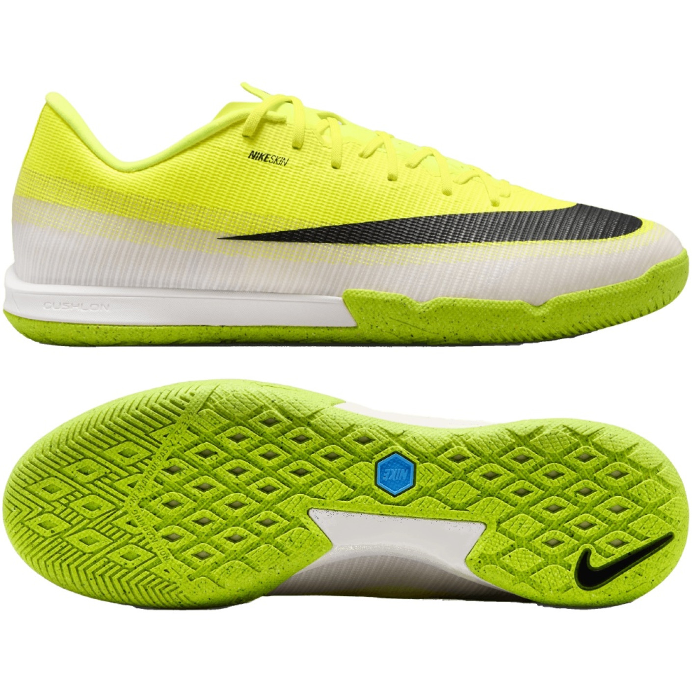 Nike Mercurial Vapor 17 Academy Indoor Football Boots (IN) Bright Yellow White Black Lime