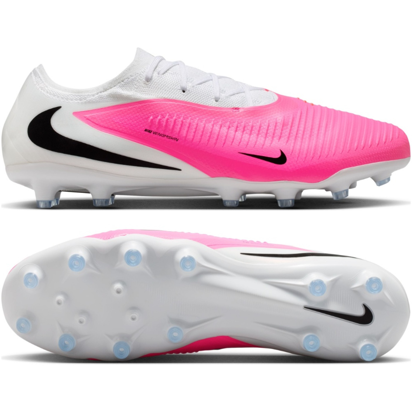 Nike Phantom 6 Low Pro (AG) Artificial Grass Football Boots White Hot Pink Black