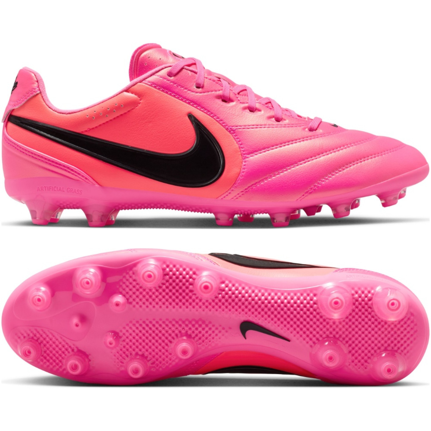 Nike Tiempo Ligera Pro (AG) Artificial Grass Football Boots Hot Pink Black