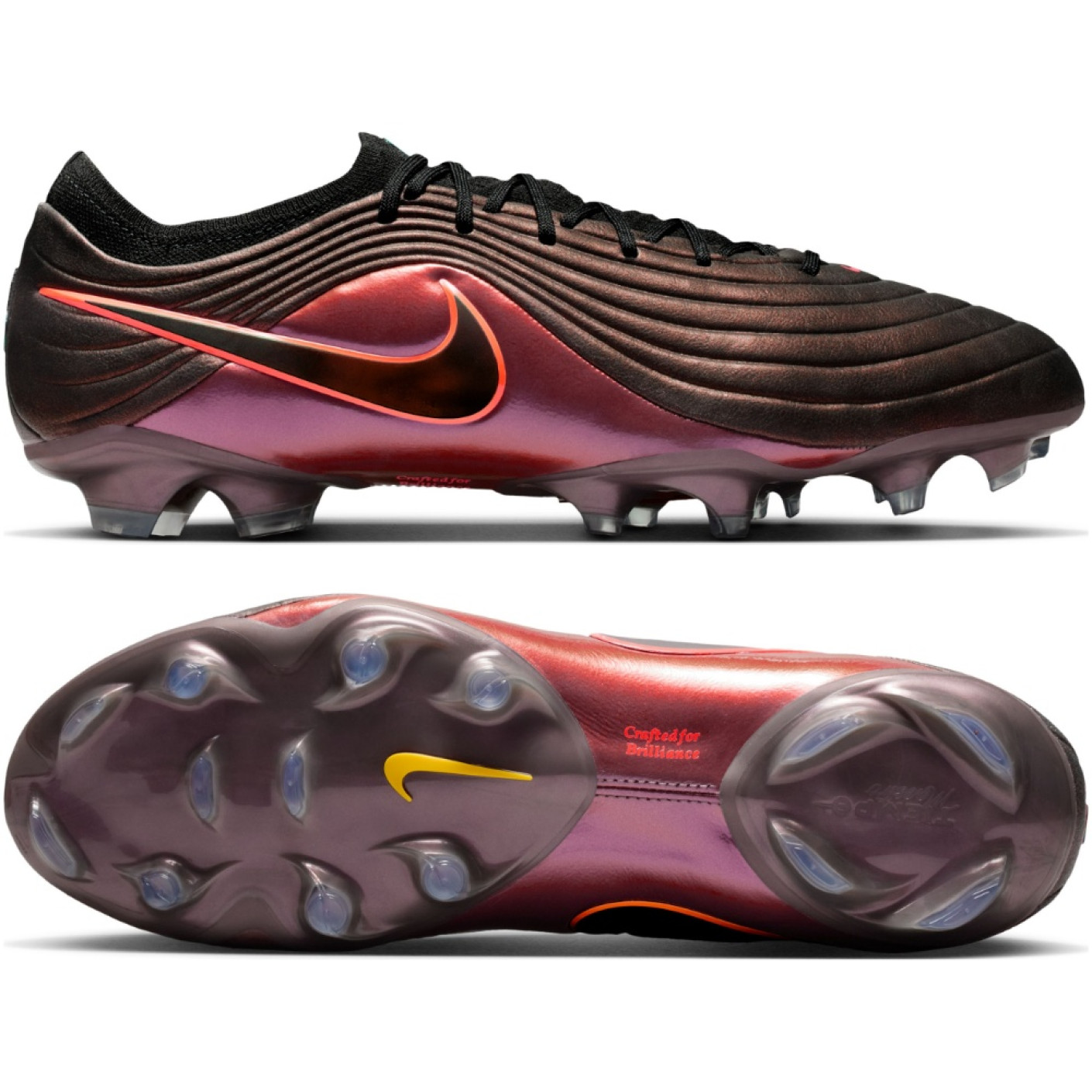 Nike Tiempo Maestro Elite LV8 Gras Football Boots (FG) Black Orange Purple