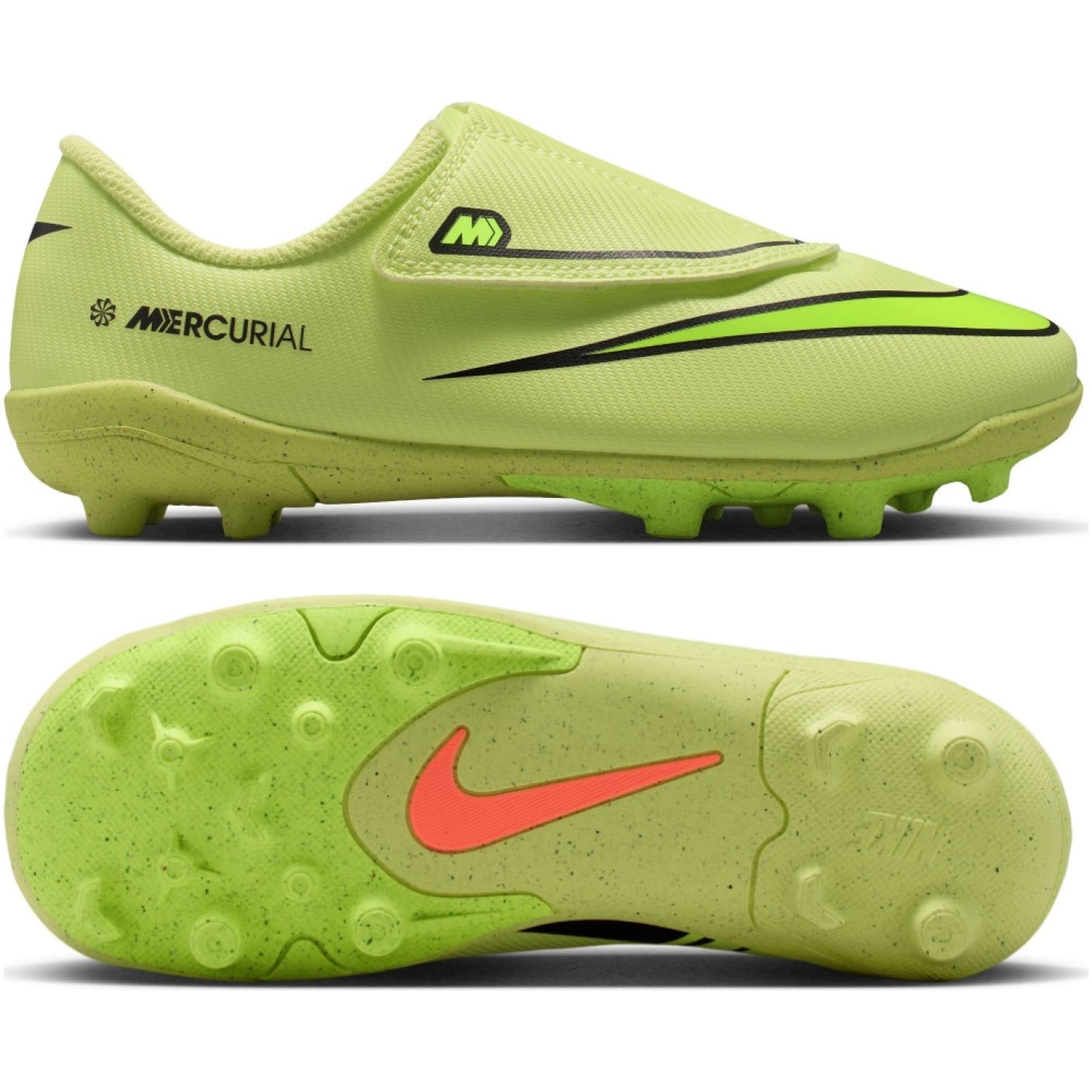 Nike Mercurial Vapor Club 16 Gras / Kunstgras Voetbalschoenen (MG) Peuters Geel Neongeel Oranje