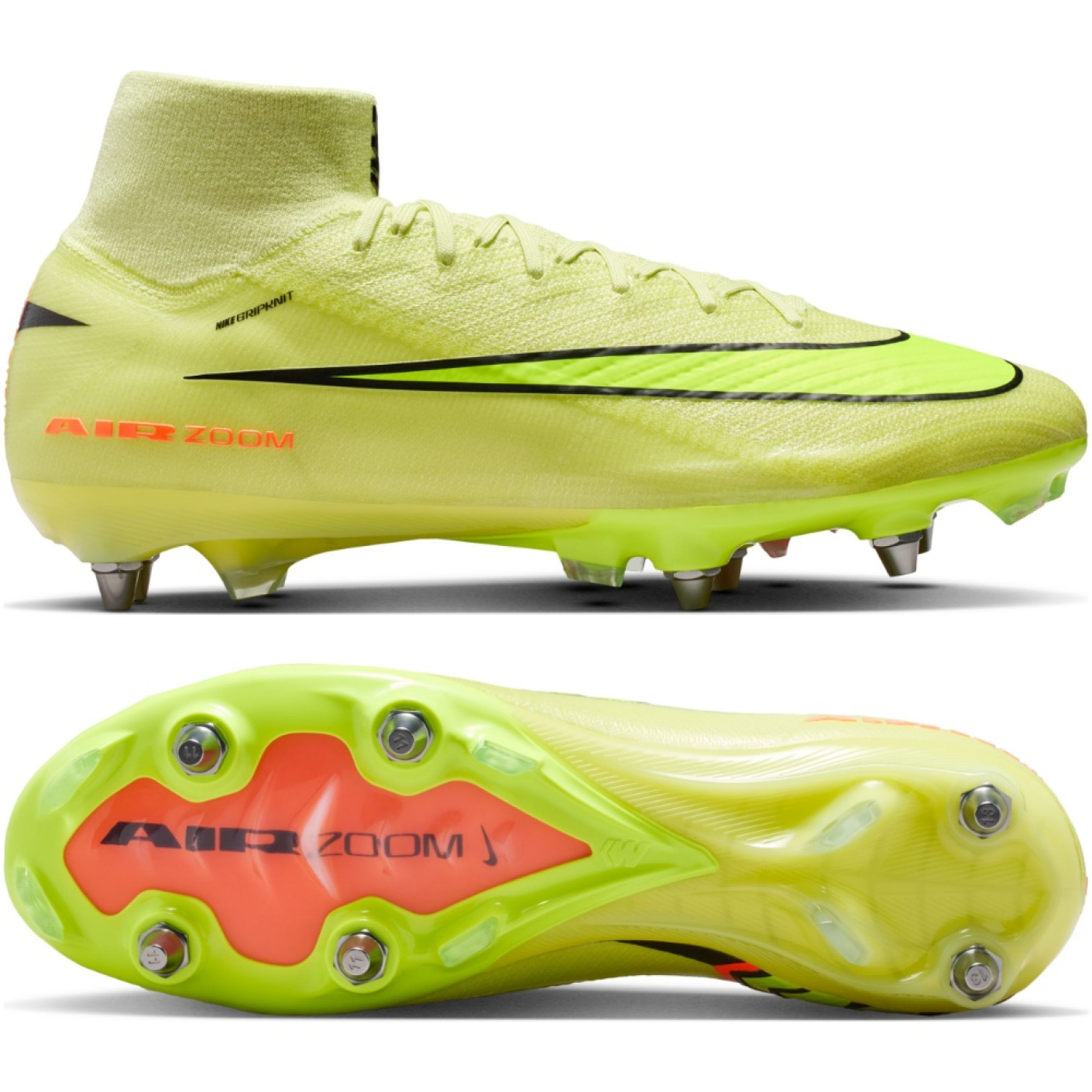 Nike Zoom Mercurial Superfly Elite 10 Iron Stud Football Boots (SG) Yellow Neon Yellow Orange