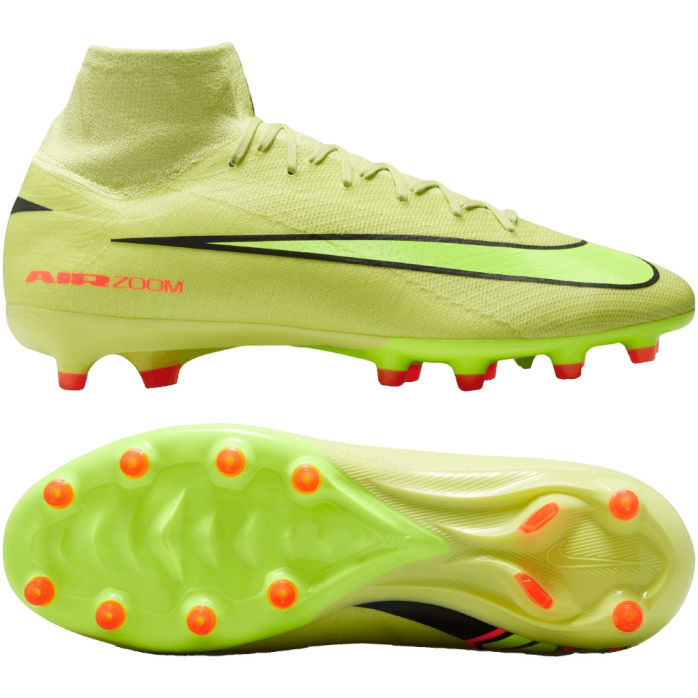 Nike Zoom Mercurial Pro Superfly 10 Artificial Grass Football Boots (AG) Yellow Neon Yellow Orange