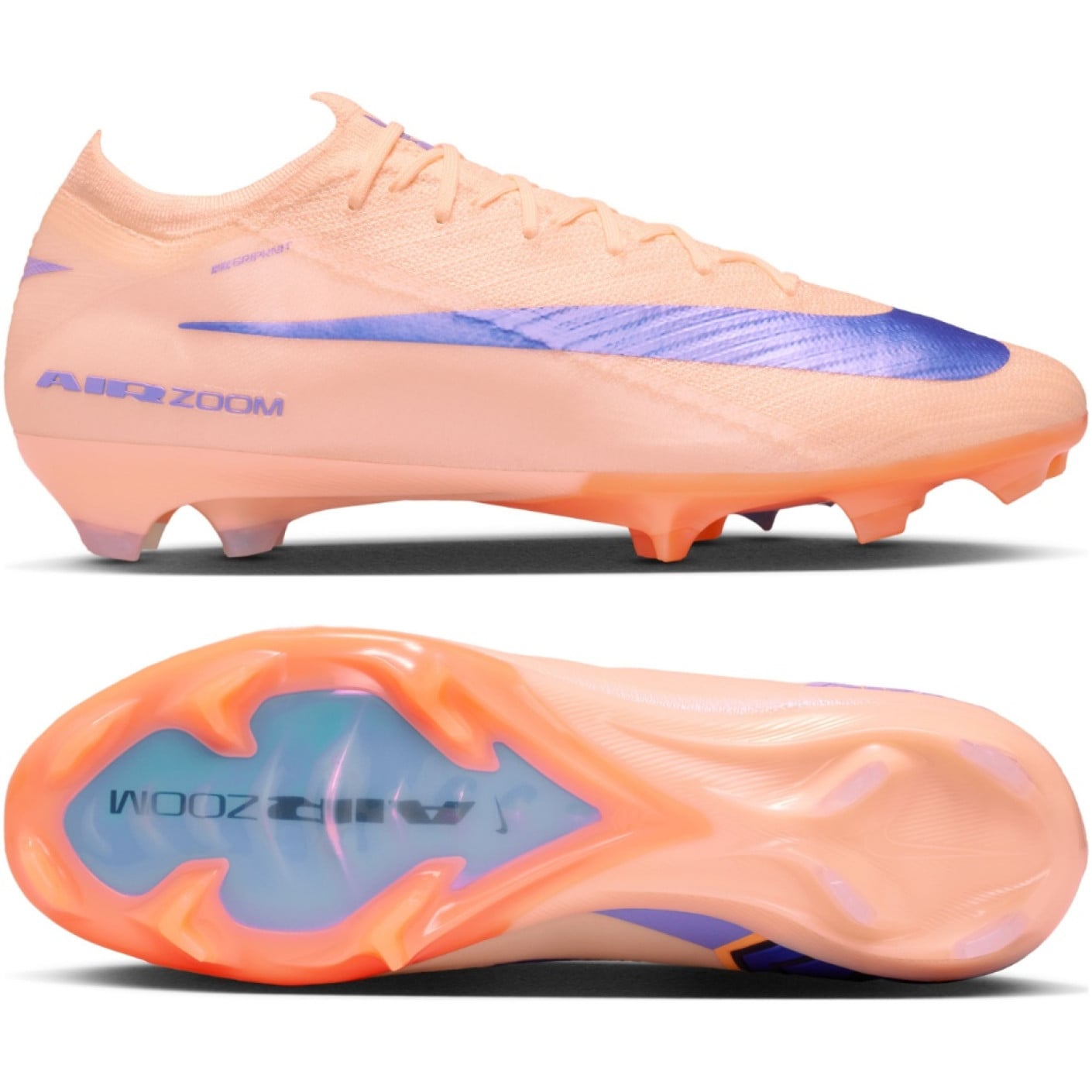 Nike Zoom Mercurial Vapor 16 Elite LV8 Gras Voetbalschoenen (FG) Zalmroze Donkerblauw Paars