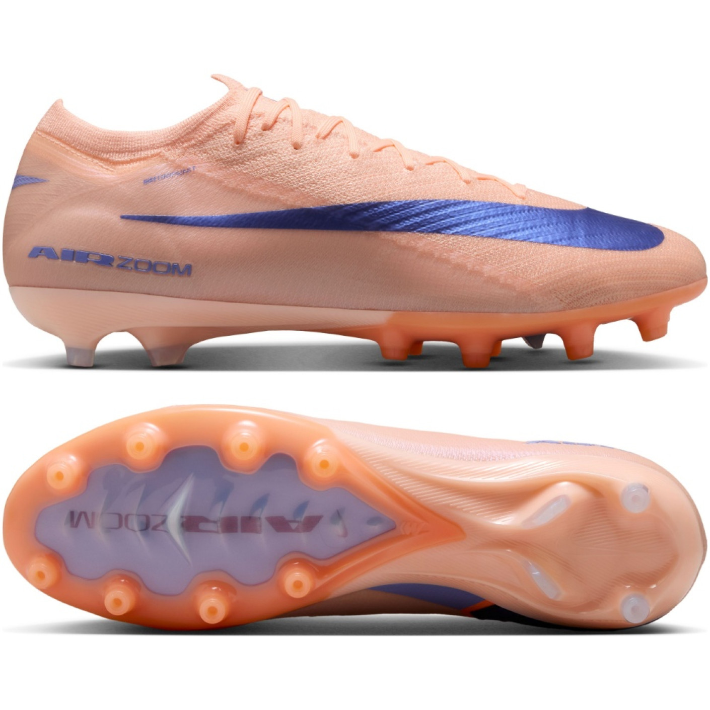 Nike Zoom Mercurial Vapor 16 Elite LV8 Kunstgras Voetbalschoenen (AG) Zalmroze Donkerblauw Paars