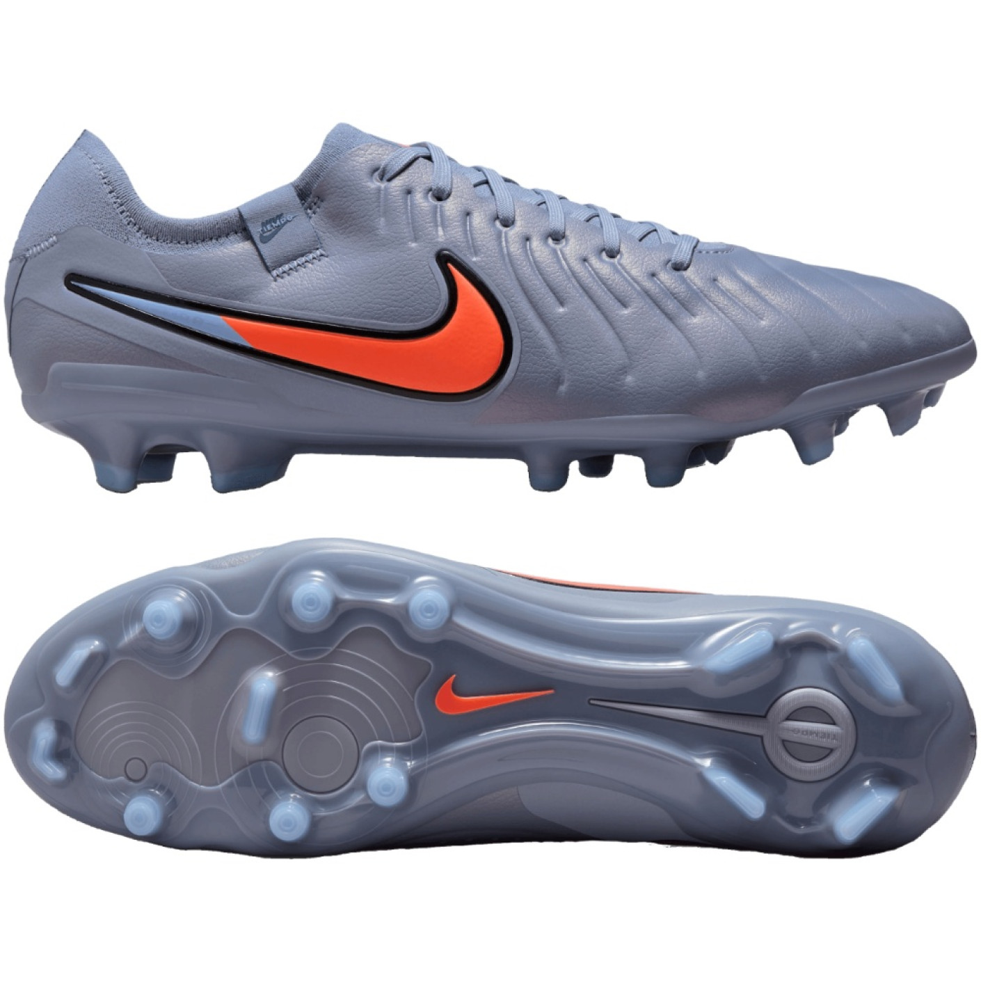 Nike Tiempo Legend Pro 10 Gras Football Boots (FG) Light Blue Bright Red Black
