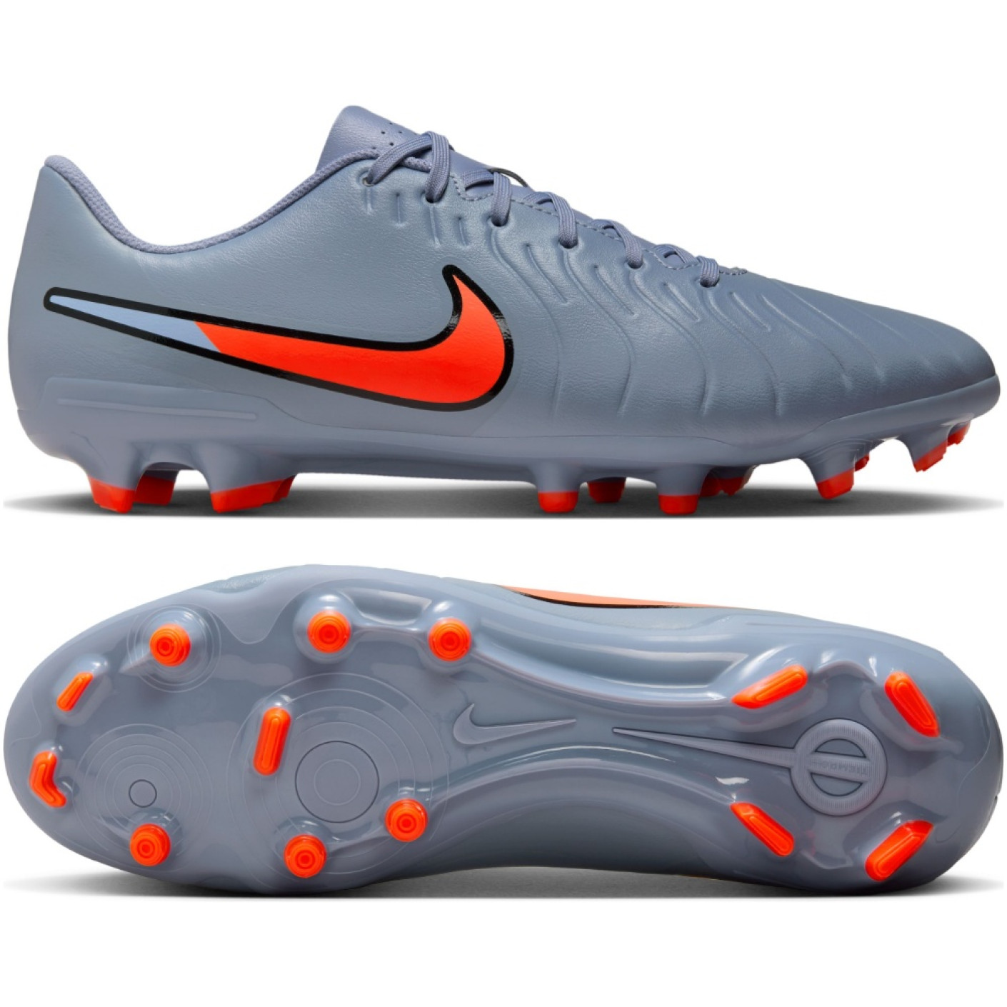Nike Tiempo Legend Club 10 Gras / Kunstgras Voetbalschoenen (MG) Lichtblauw Felrood Zwart