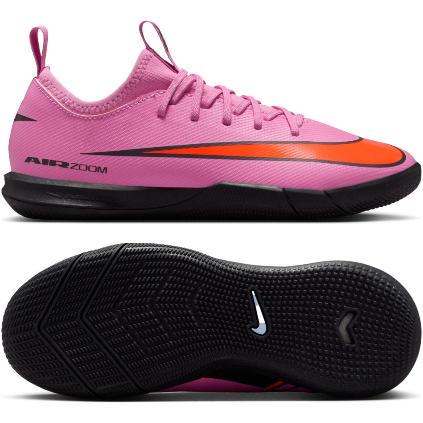 Nike Zoom Mercurial Vapor Academy 16 Zaalvoetbalschoenen (IN) Kids Roze Felrood Lichtblauw