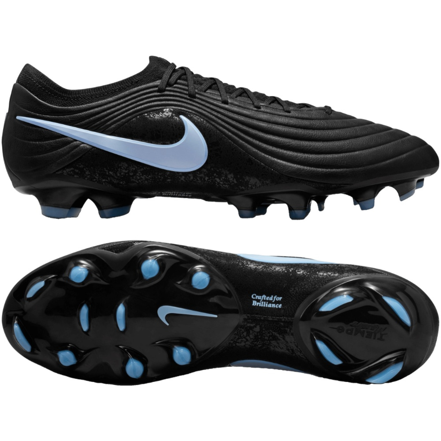 Nike Tiempo Elite Maestro Gras Football Boots (FG) Black Light Blue