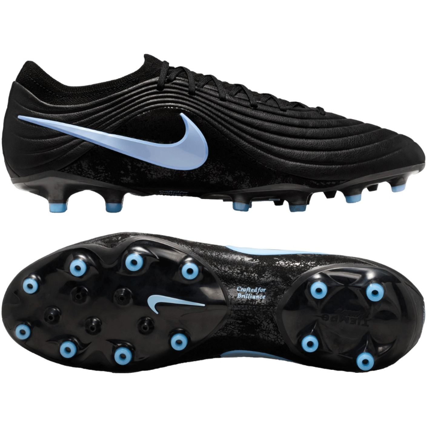 Nike Tiempo Elite Maestro Artificial Grass Football Boots (AG) Black Light Blue