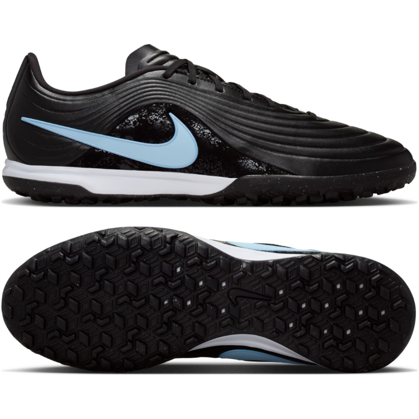Nike Tiempo Academy Maestro Turf Voetbalschoenen (TF) Zwart Lichtblauw