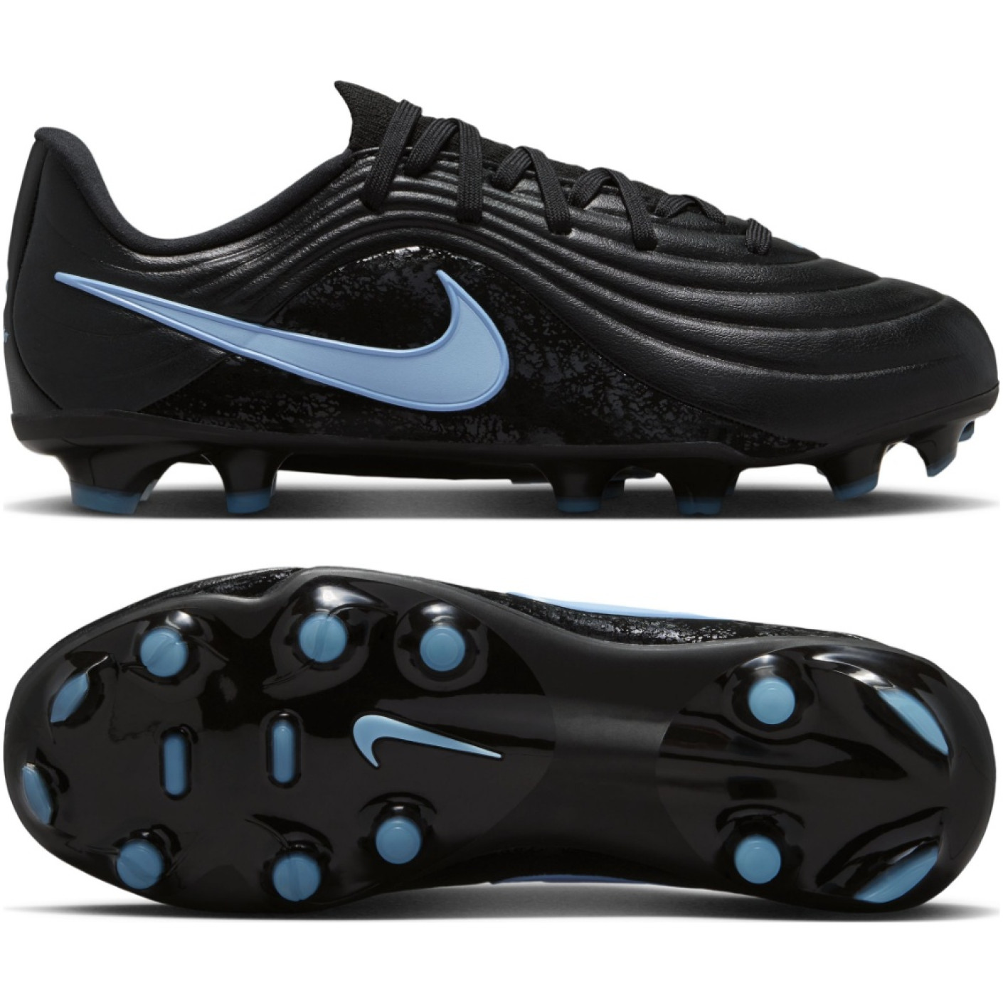 Nike Tiempo Academy Maestro Grass/Artificial Grass Football Boots (MG) Kids Black Light Blue