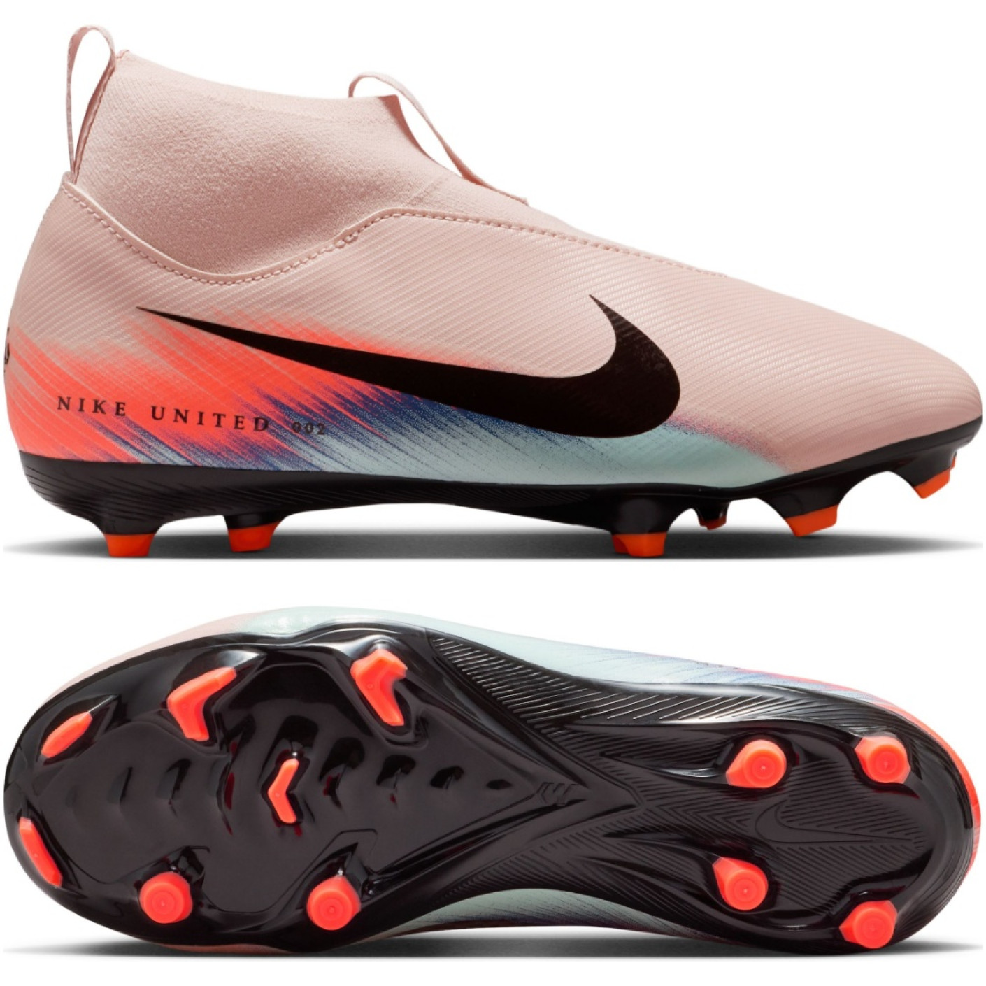 Nike Zoom Mercurial Superfly 10 Academy Grass/Artificial Grass Football Boots (MG) Kids Pink Blue Turquoise