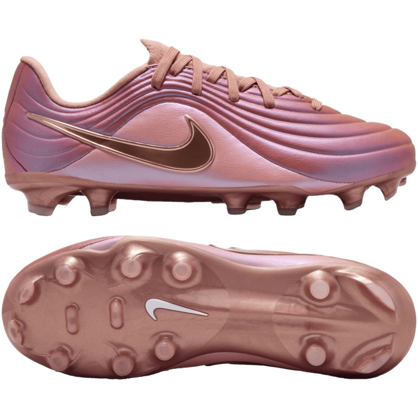 Nike Tiempo Academy Maestro Grass/Artificial Grass Football Boots (MG) Kids Pink Bronze