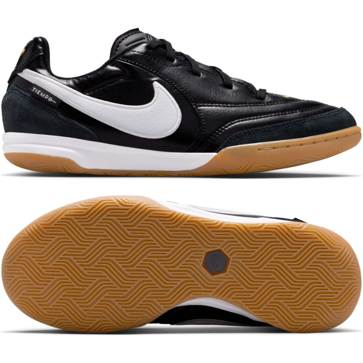 Nike Tiempo Straatvoetbalschoenen Streetgato Kids Zwart Wit