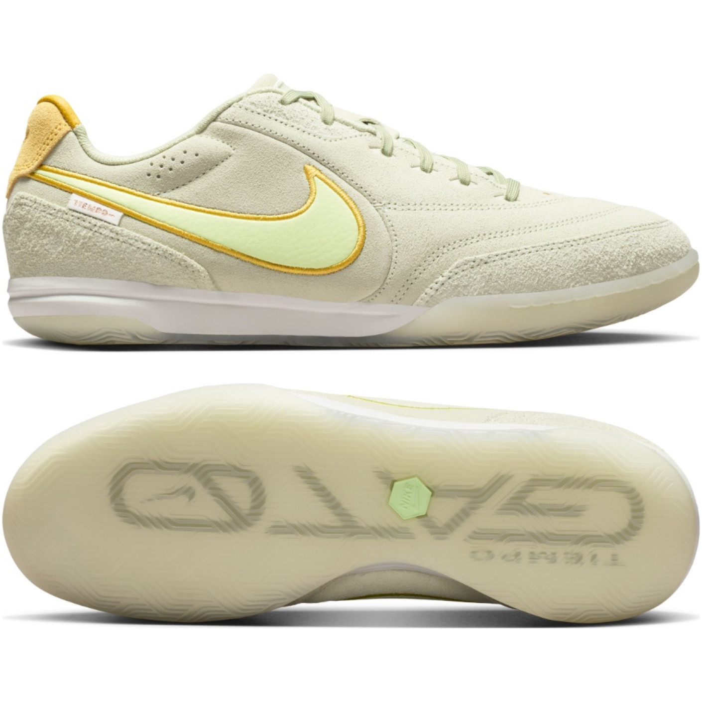 Nike Tiempo Street Football Shoes Streetgato Olive Green Light Green Yellow