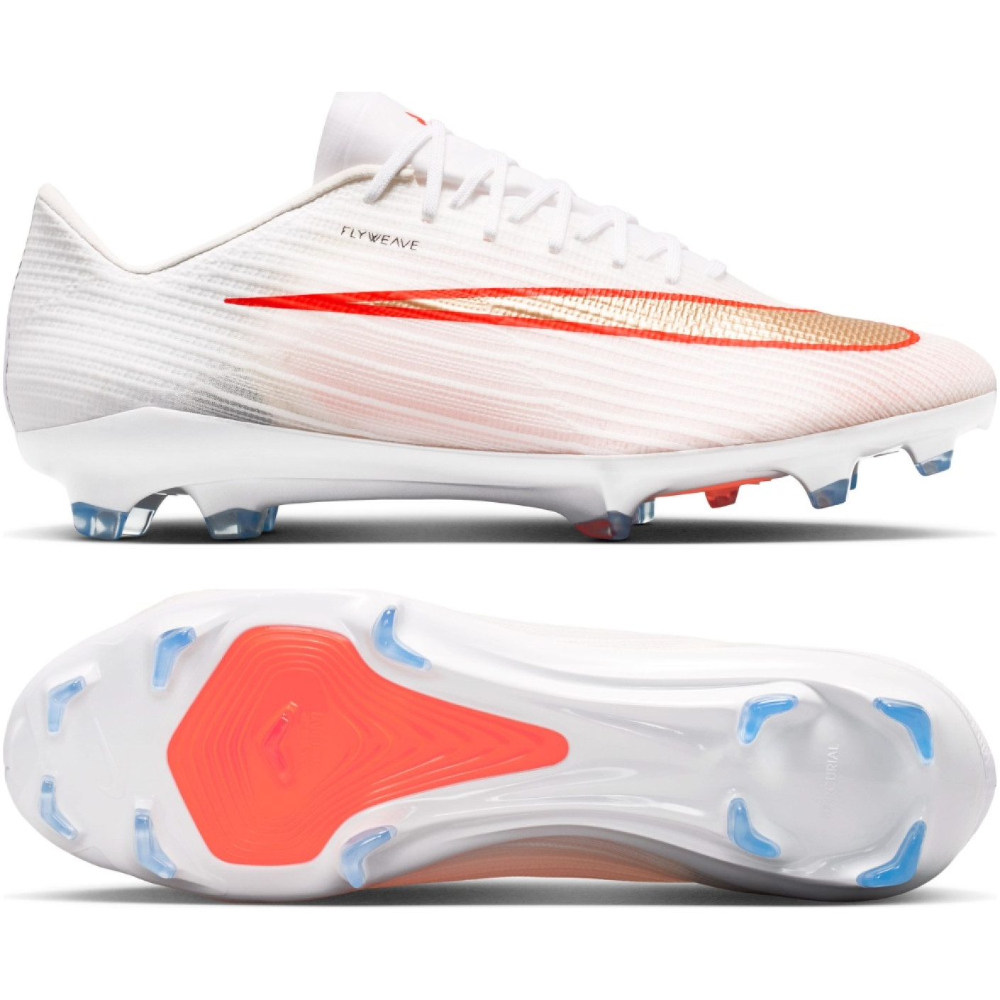 Nike Zoom Mercurial Superfly 11 Pro Gras Football Boots (FG) White Bright Red Gold