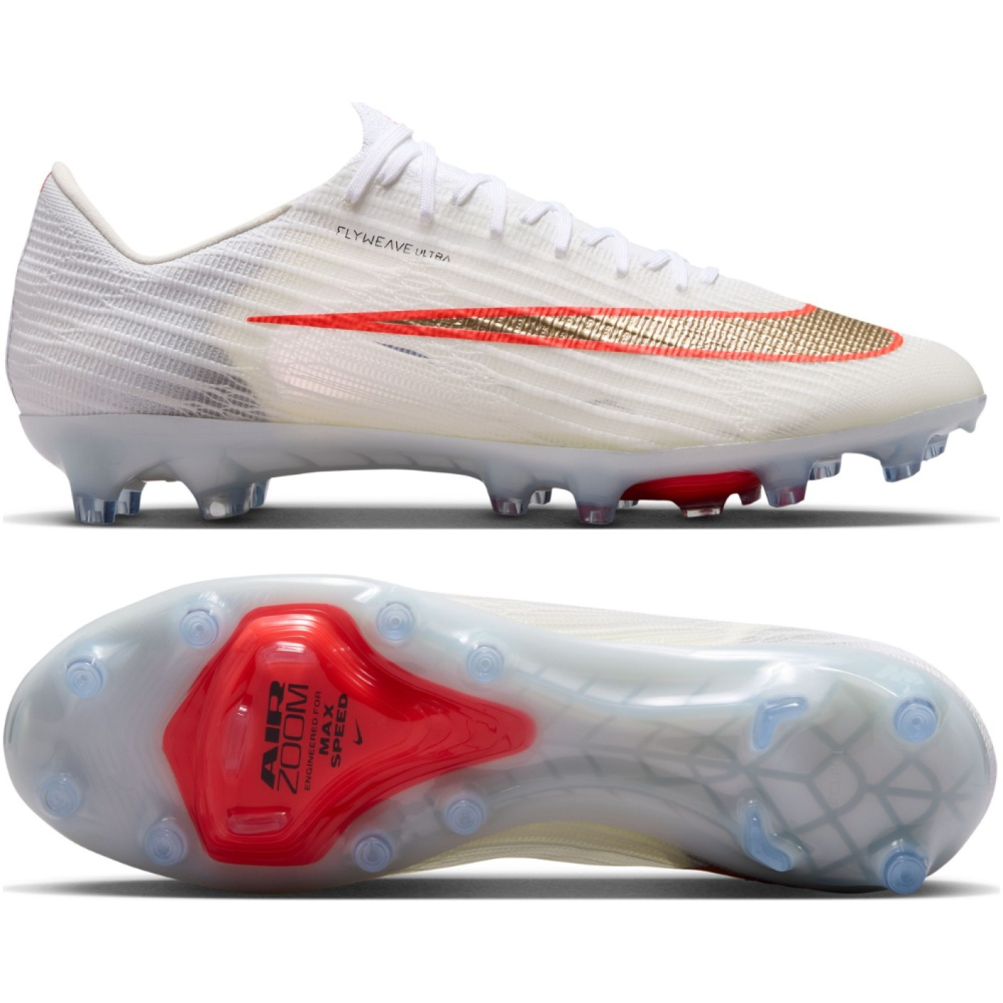 Nike Zoom Mercurial Superfly 11 Elite (AG) Artificial Grass Football Boots (AG) White Bright Red Gold