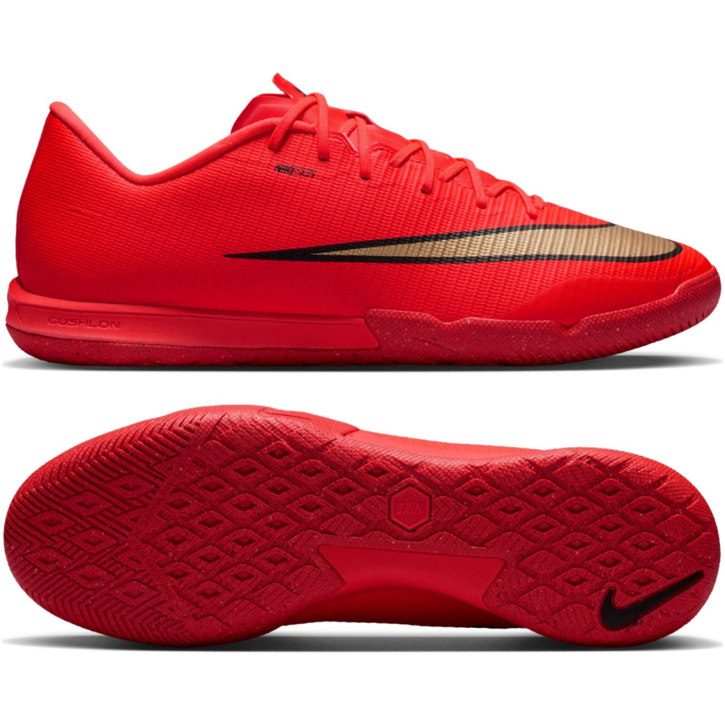 Nike Mercurial Vapor 17 Academy (IN) Indoor Football Boots Bright Red Black Gold