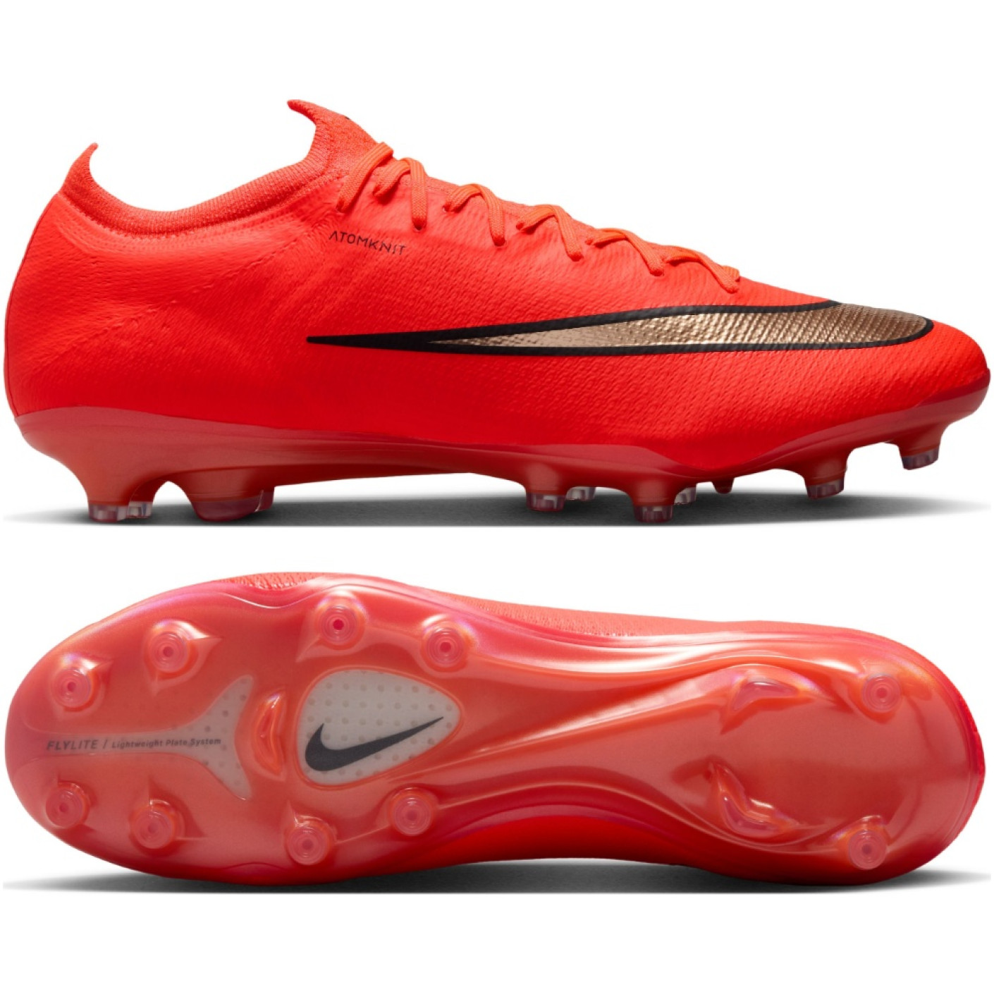 Nike Mercurial Vapor 17 Elite (AG) Kunstgras Voetbalschoenen Felrood Zwart Goud