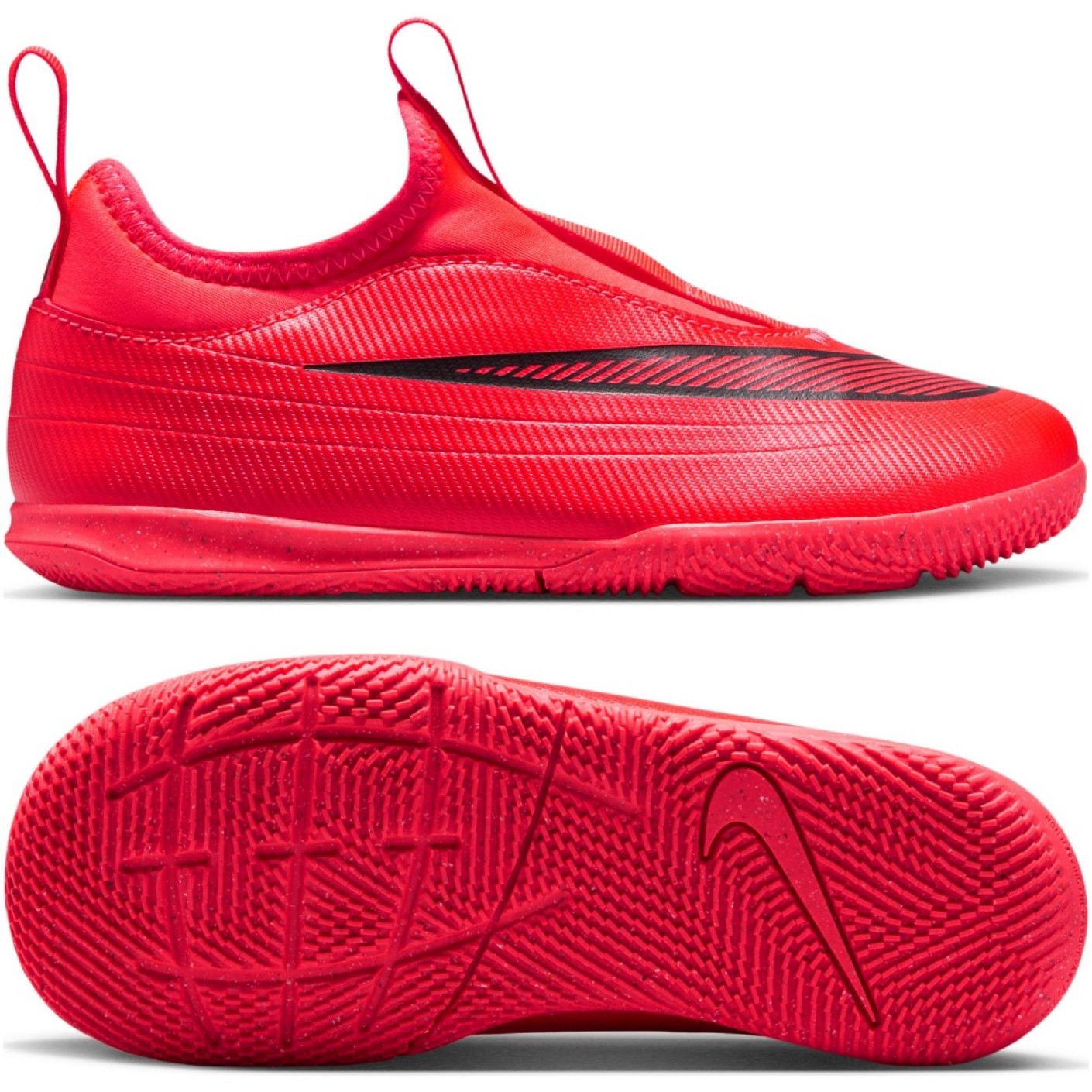Nike Mercurial Vapor 17 Club Flex (IN) Zaalvoetbalschoenen Kids Felrood Zwart Goud