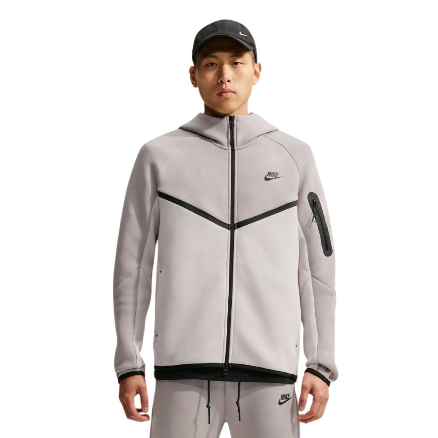 Nike Tech Fleece Vest Light Grey Beige Black