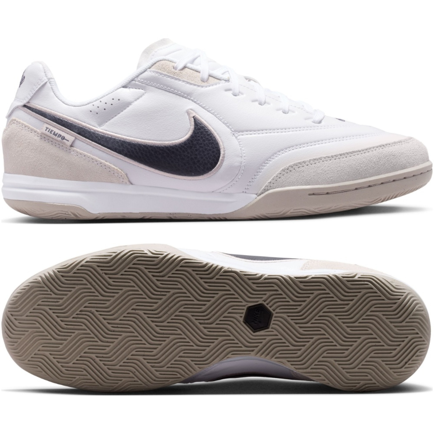 Nike Straatvoetbalschoenen Tiempo Streetgato Wit Beige Zwart