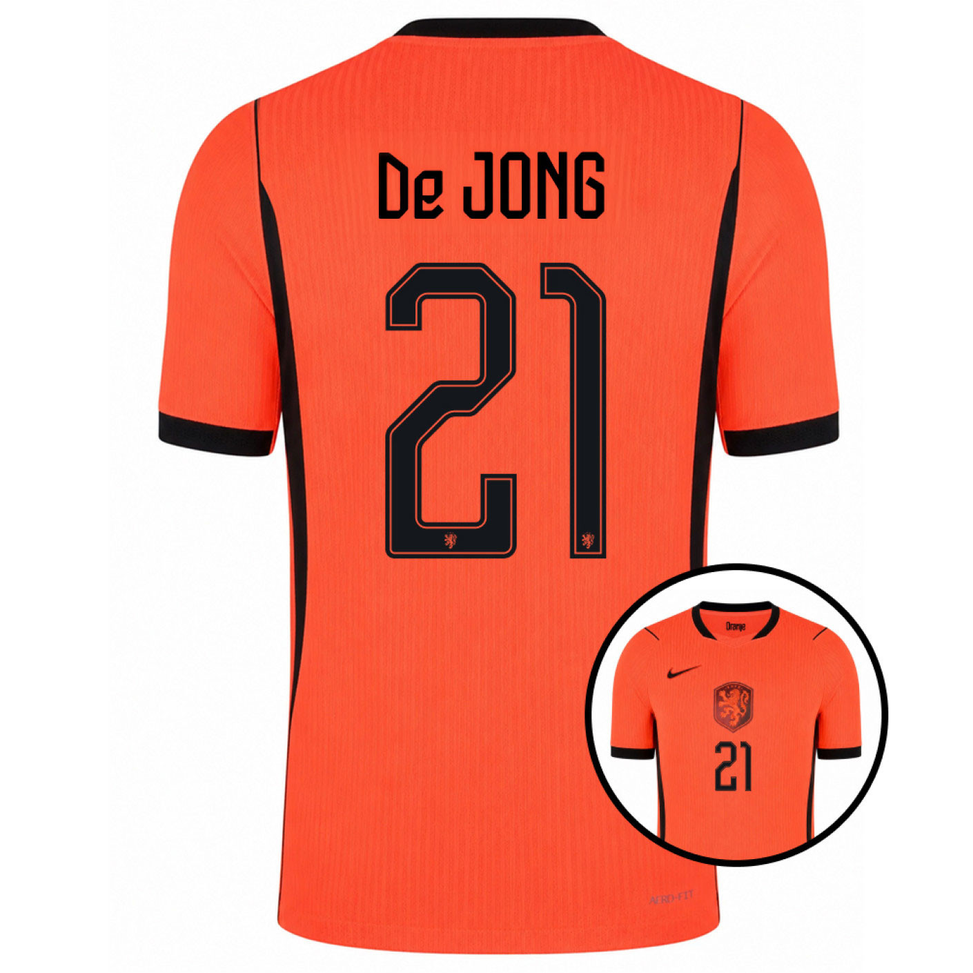 Nike Nederlands Elftal De Jong 21 Thuisshirt Authentic 2026-2028