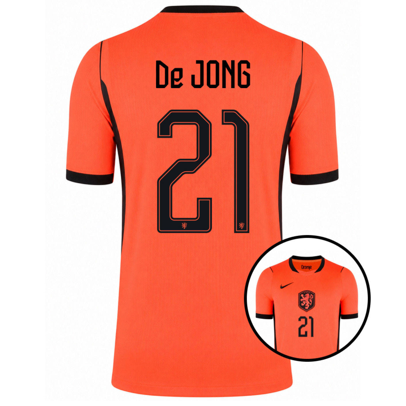Nike Nederlands Elftal De Jong 21 Thuisshirt 2026-2028