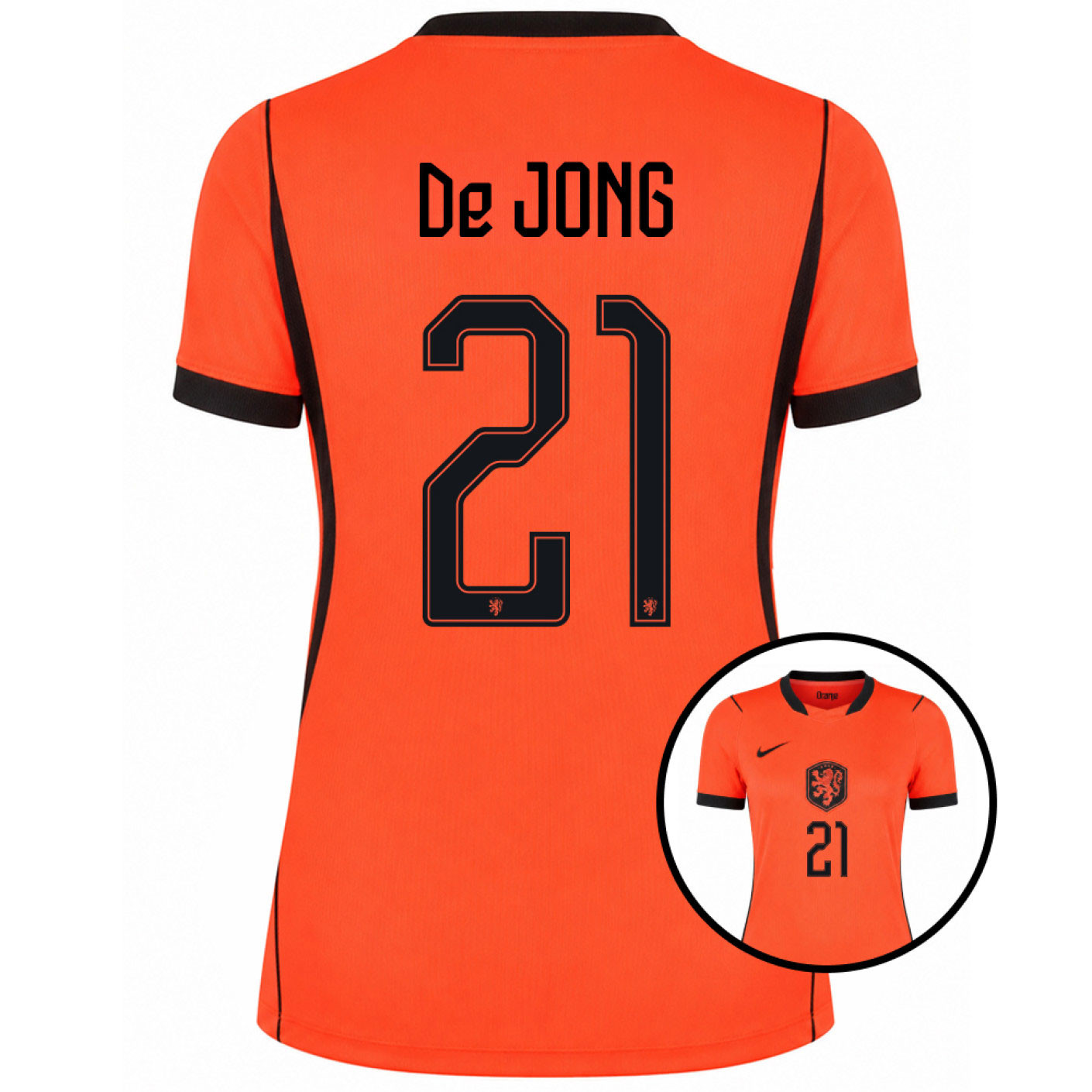 Nike Nederlands Elftal De Jong 21 Thuisshirt 2026-2028 Dames