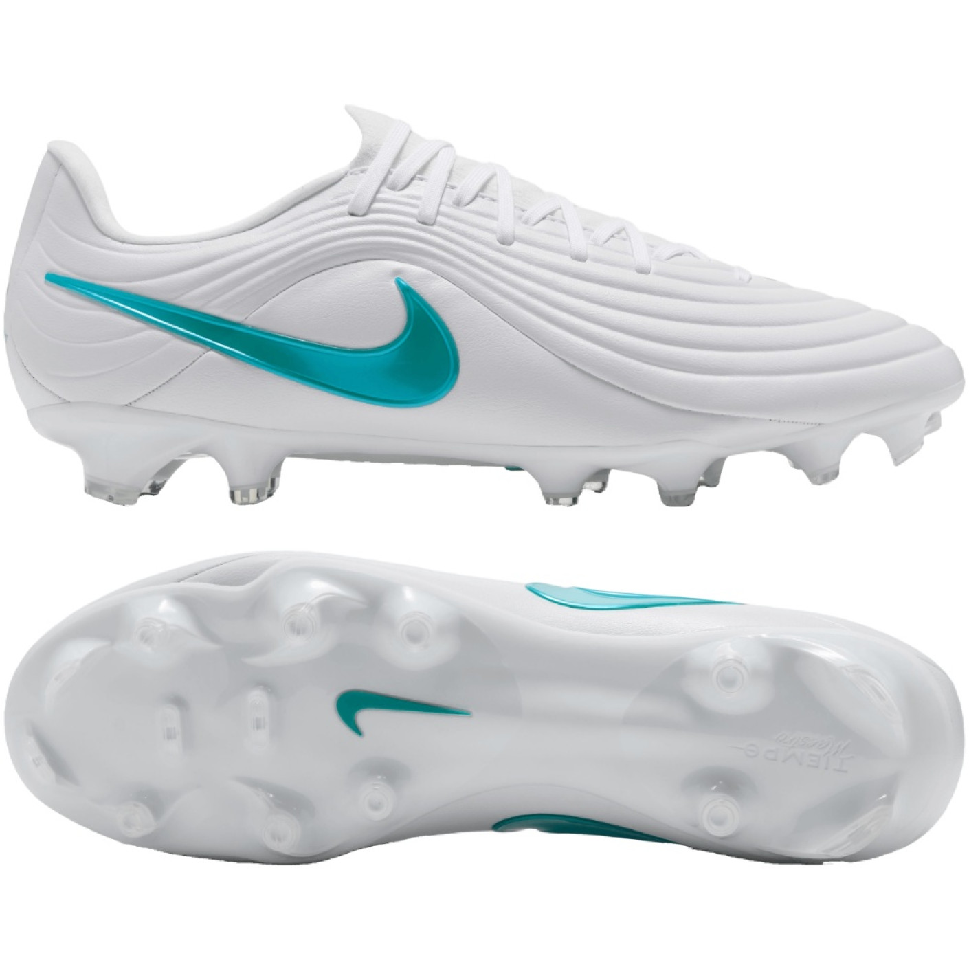 Nike Tiempo Academy Maestro (MG) Gras / Kunstgras Voetbalschoenen Wit Turquoise