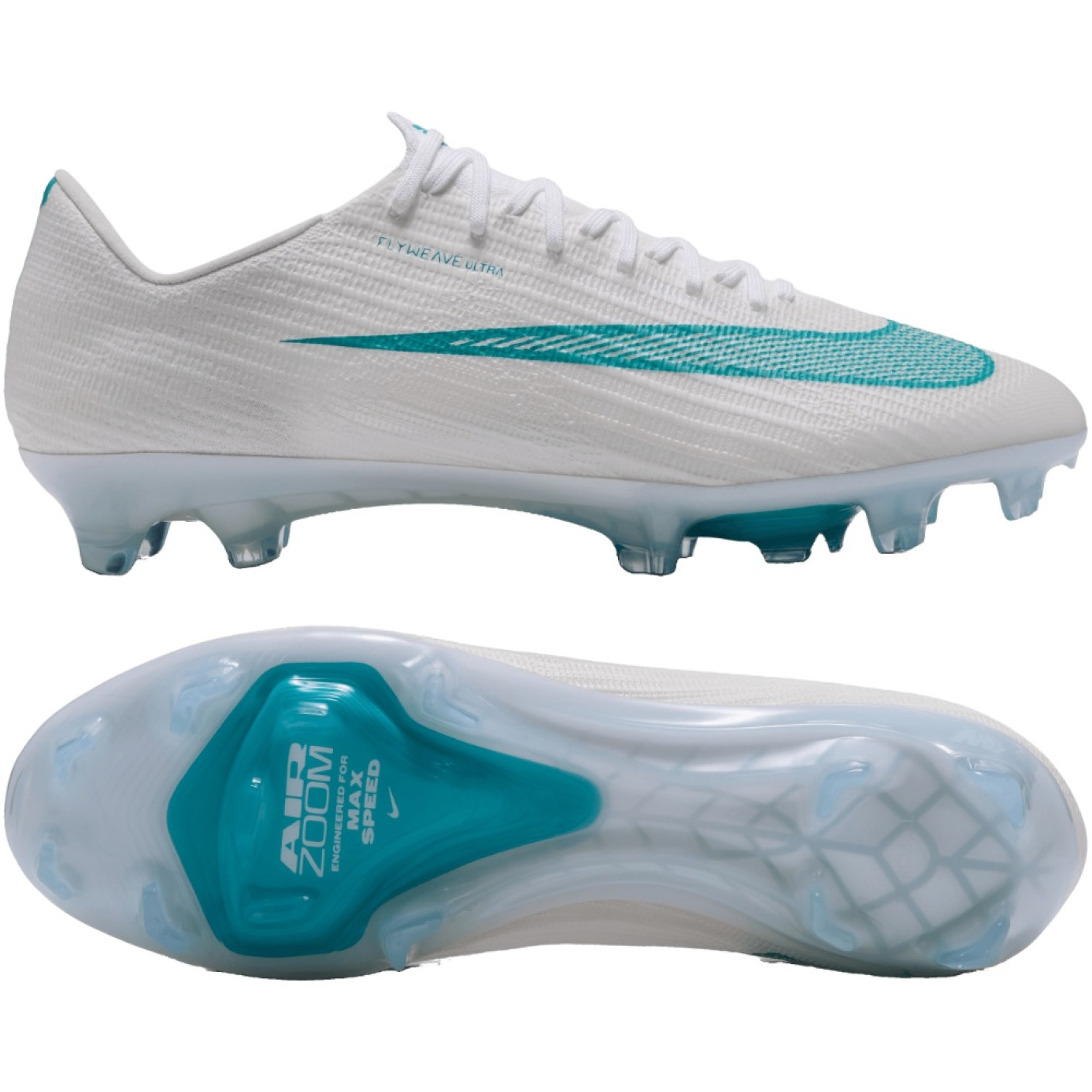 Nike Zoom Mercurial Superfly 11 Elite (FG) Gras Voetbalschoenen Wit Turquoise