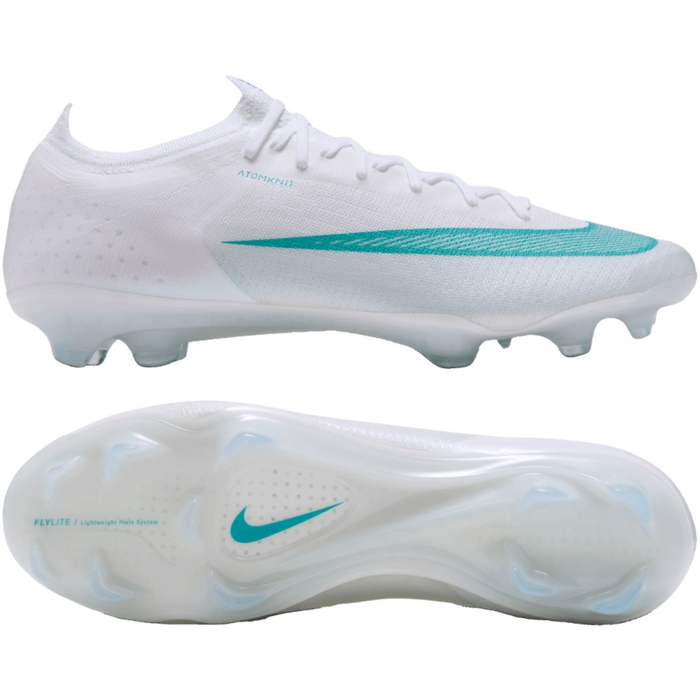 Nike Mercurial Vapor 17 Elite (FG) Gras Voetbalschoenen Wit Turquoise