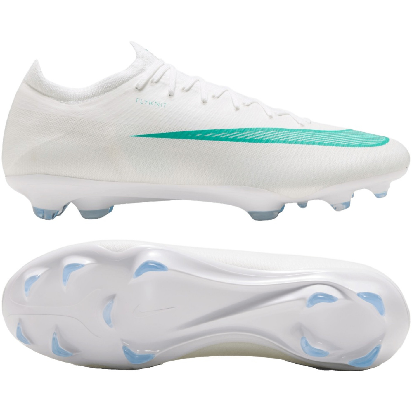 Nike Mercurial Vapor 17 Pro (FG) Gras Voetbalschoenen Wit Turquoise